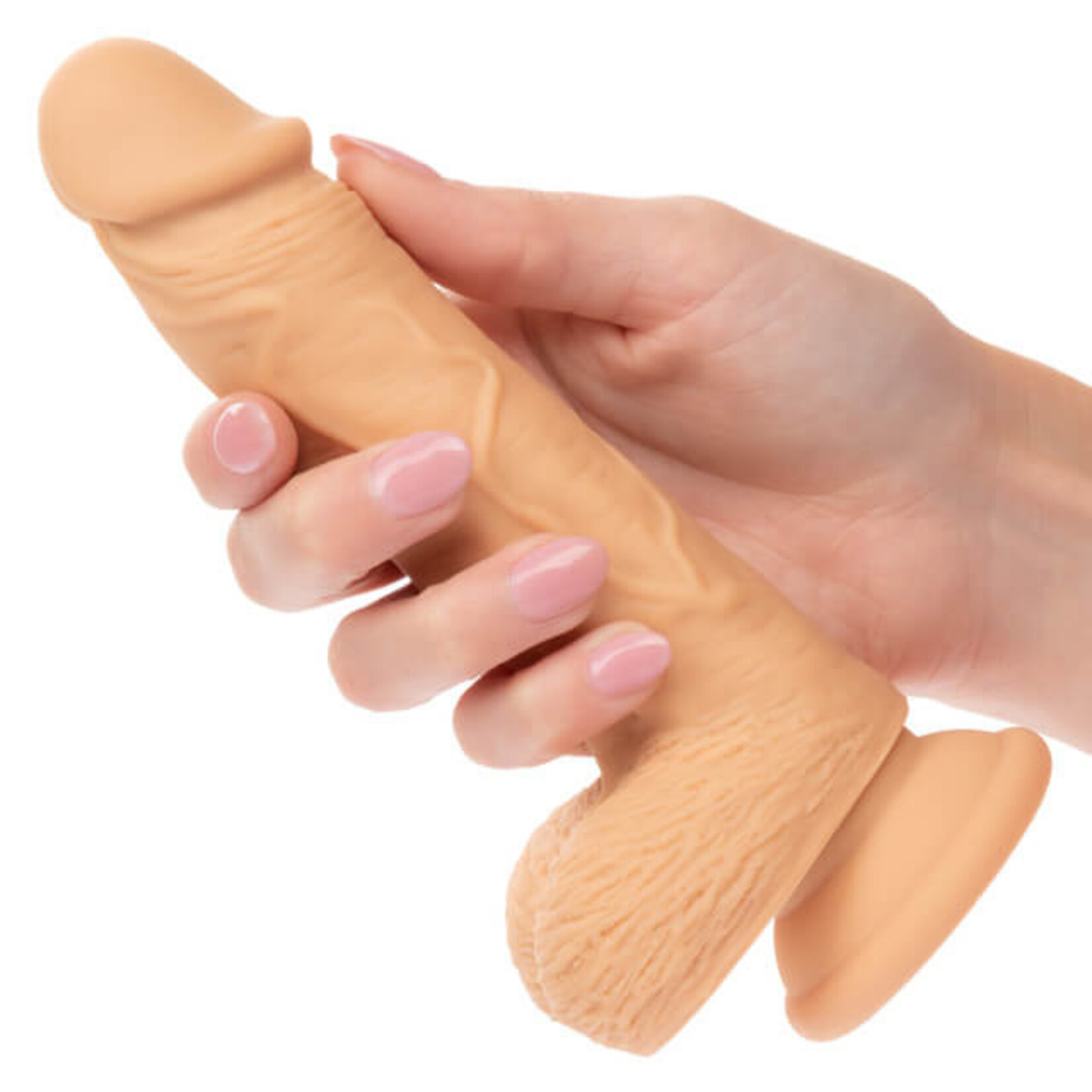 Cal Exotic Novelties Dual Density Silicone Studs 5" - Ivory