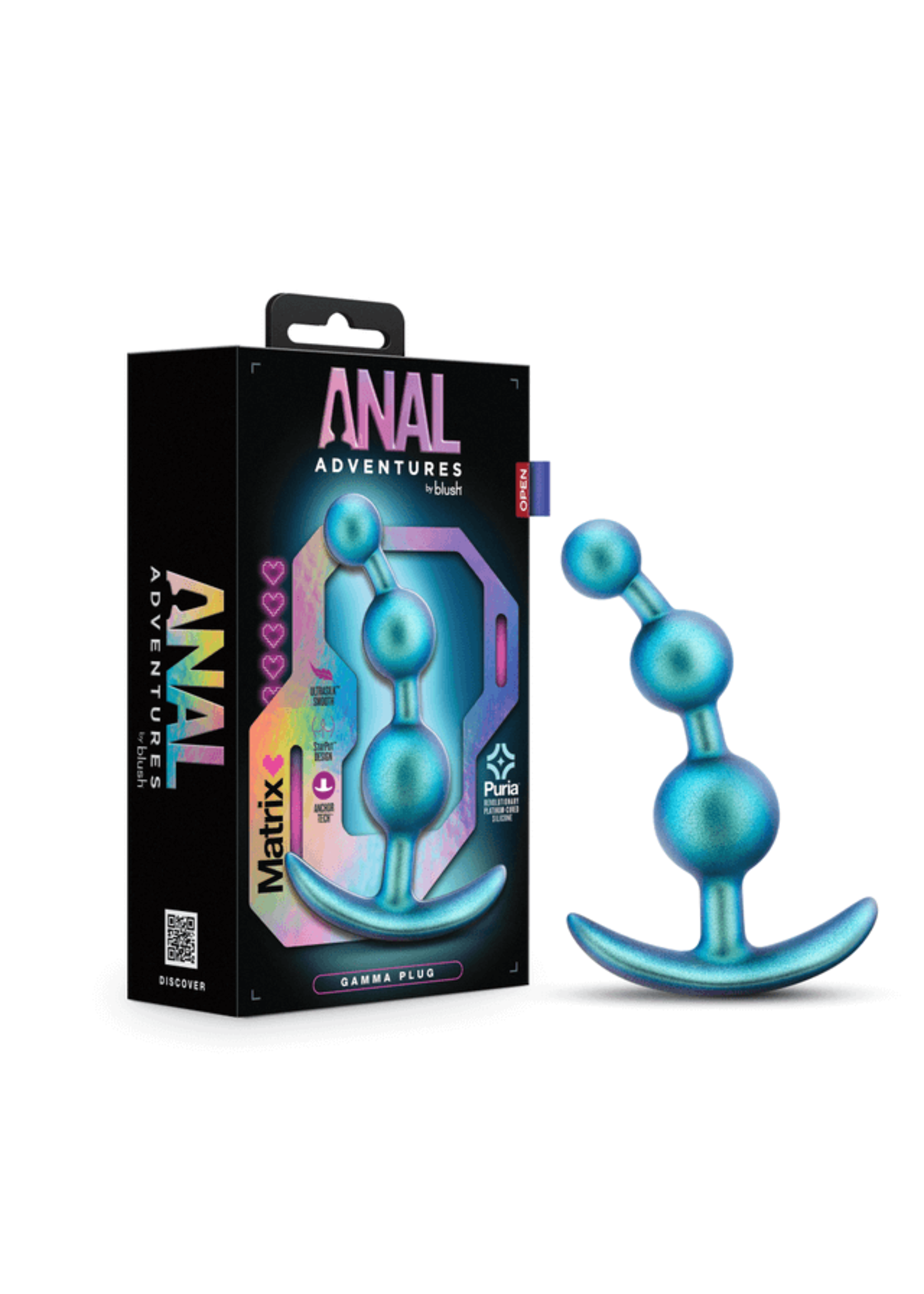 Anal Adventures Matrix Gamma Plug Neptune Teal Sensually Yours