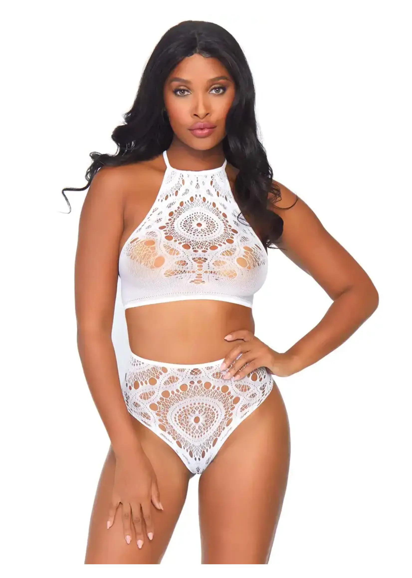 Leg Avenue Pretty Perfect Crop Top Set