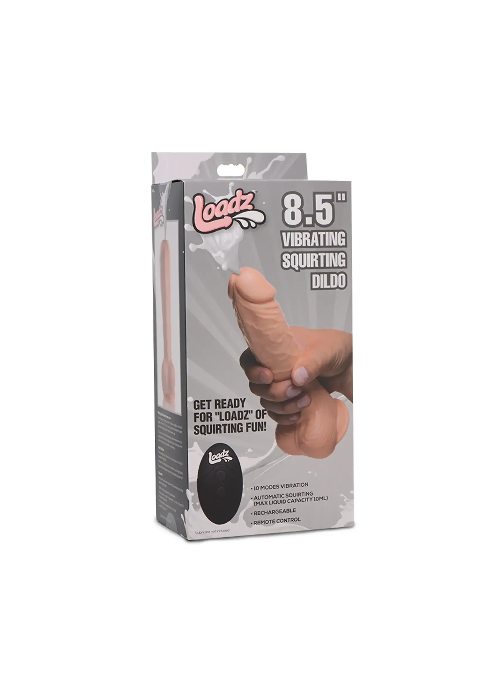 Loadz 8.5 Inch Vibrating Squirting Dildo W- Remote