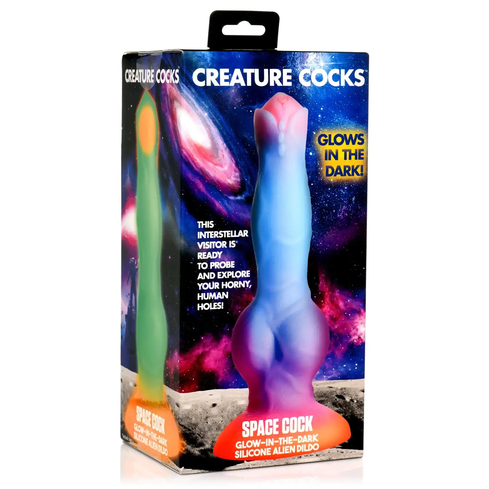 Creature Cocks Space Cock Glow-In-The-Dark Silicone Alien Dildo