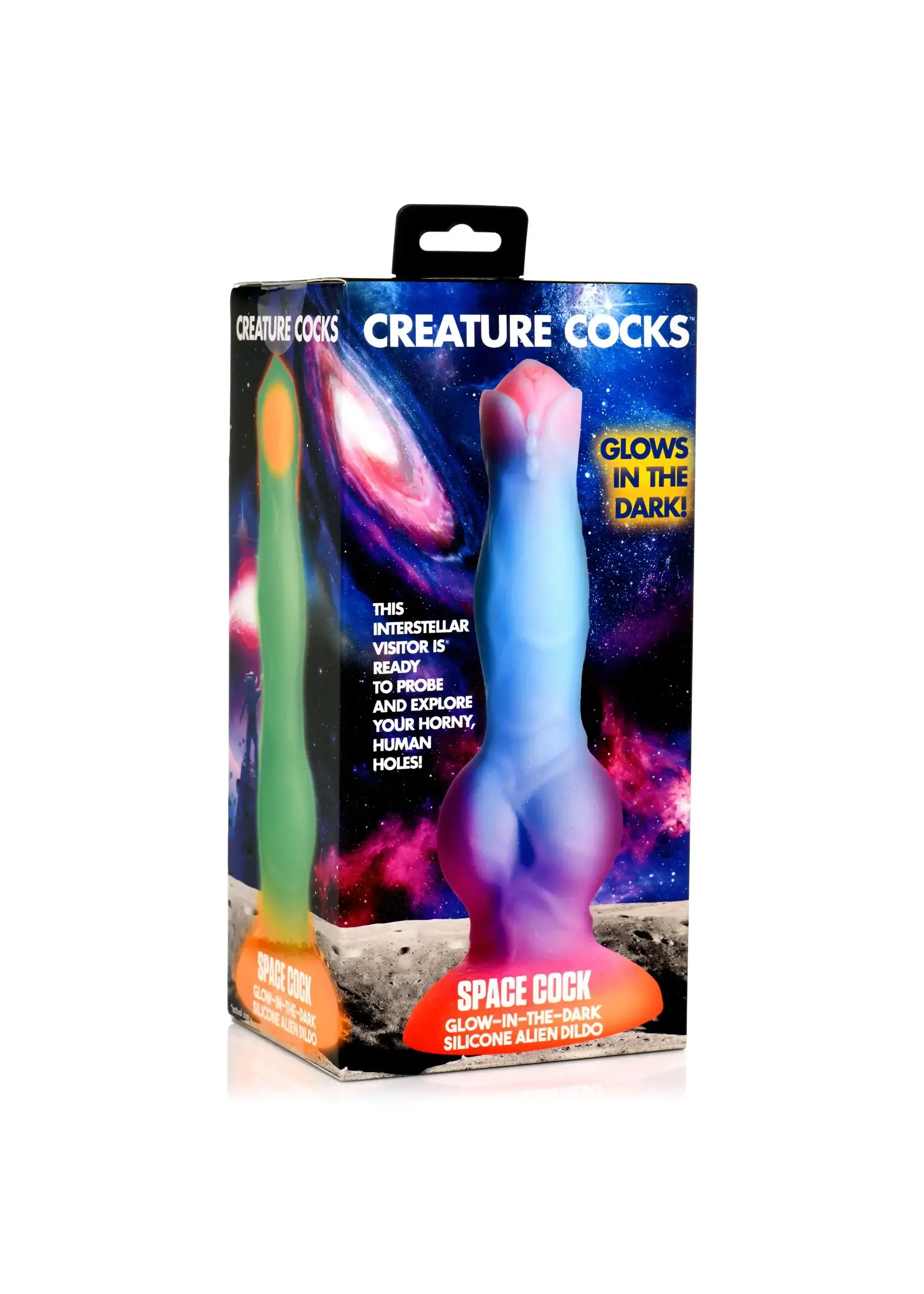 Creature Cocks Space Cock Glow-In-The-Dark Silicone Alien Dildo