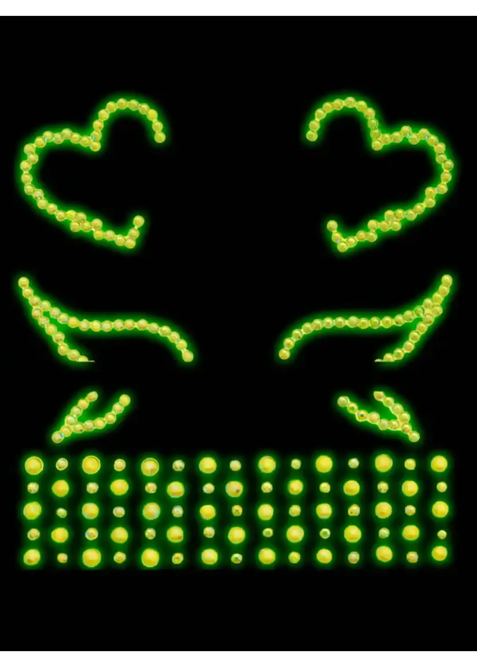 Leg Avenue Ayla Glow in the Dark Face Jewels Sticker