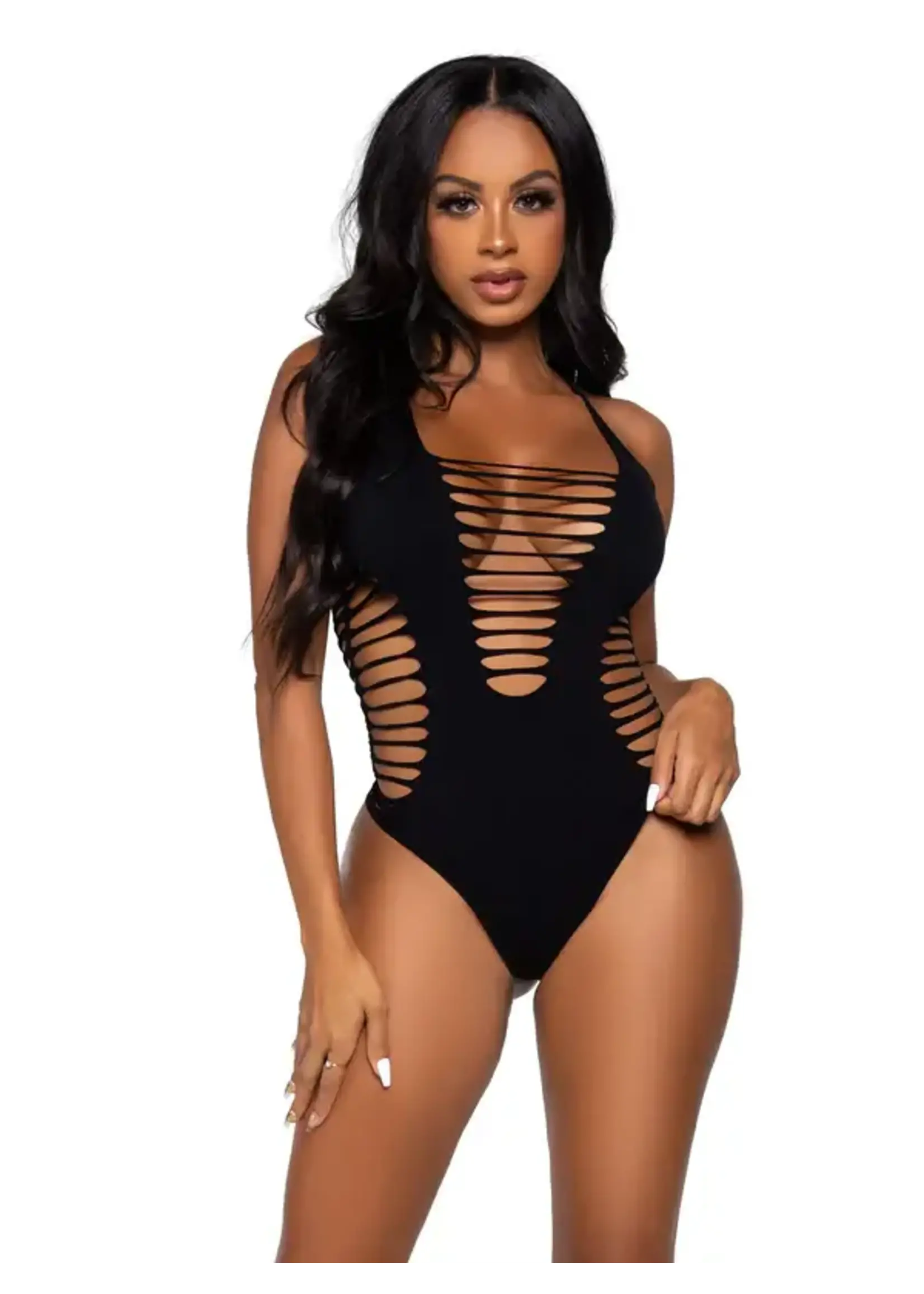 Leg Avenue Reckless Behavior Thong Bodysuit
