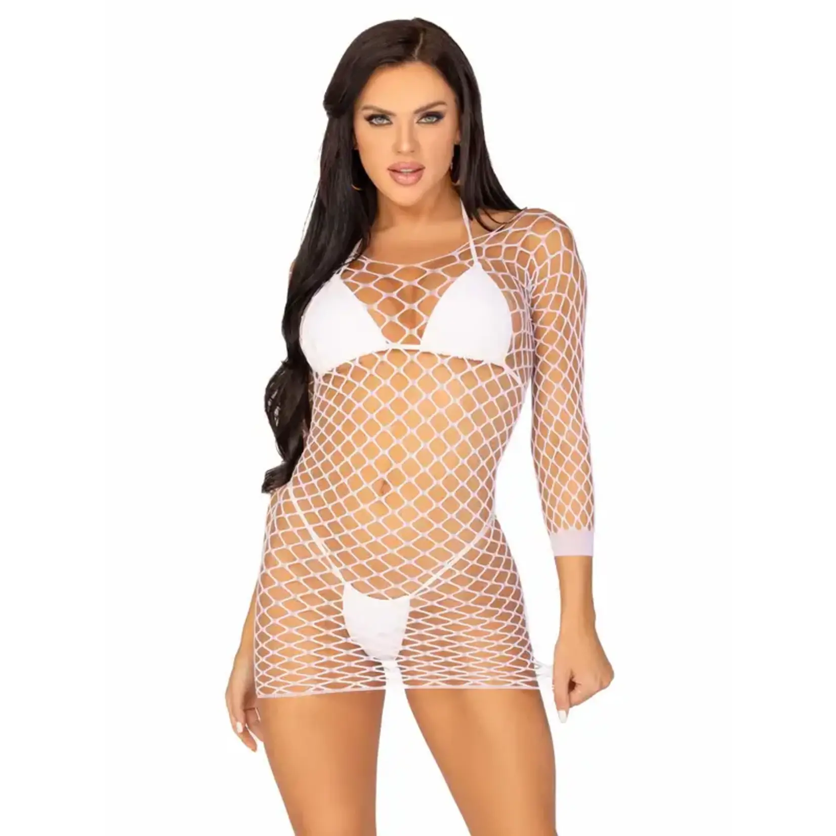 Leg Avenue Find Me In Paradise Net Mini Dress