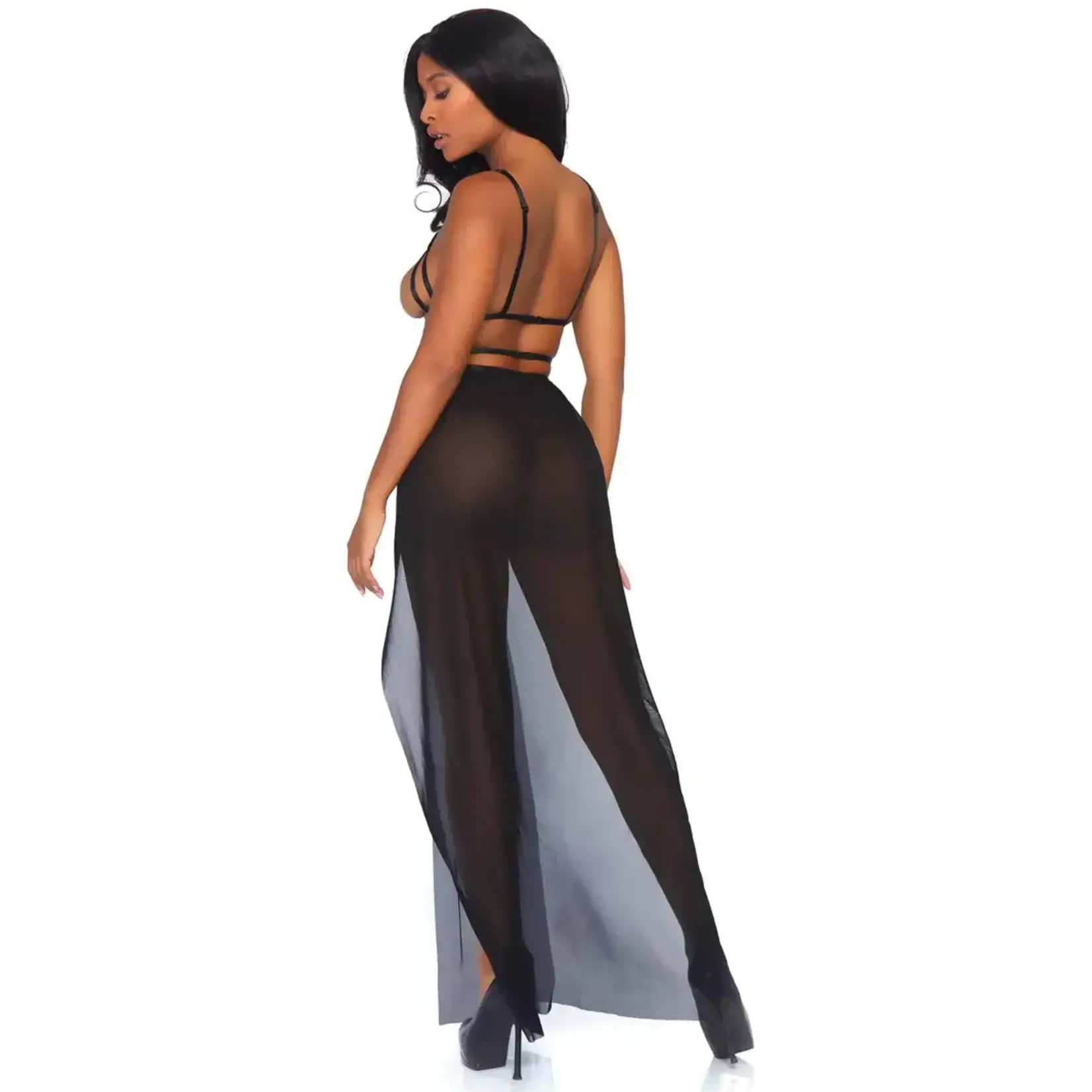 Leg Avenue Yours Always Open Cup Gown Set