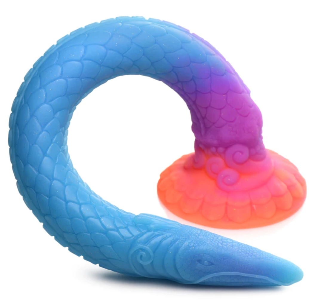 Makara Glow-In-The-Dark Silicone Snake Dildo