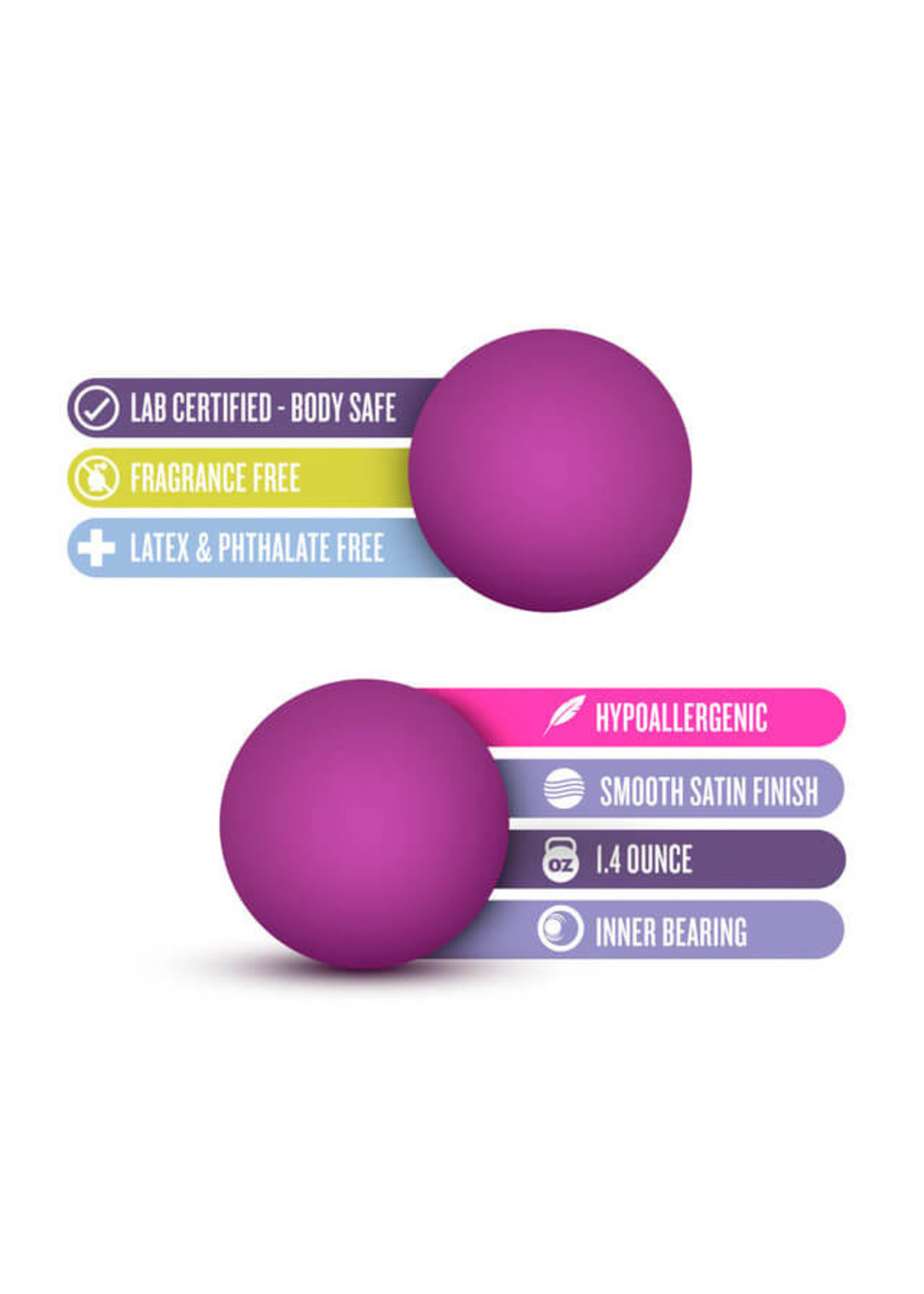 Luxe - Double O Advanced Kegel Balls - Pink