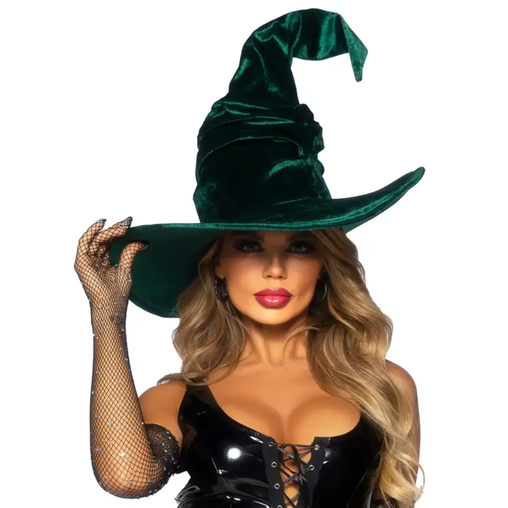 Leg Avenue Velvet Ruched Witch Hat