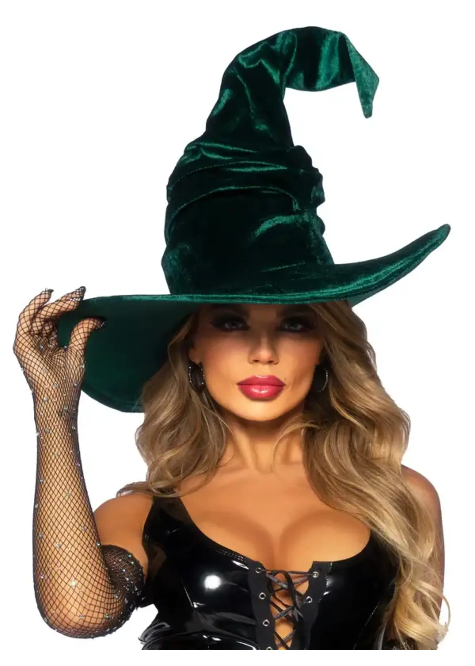 Leg Avenue Velvet Ruched Witch Hat