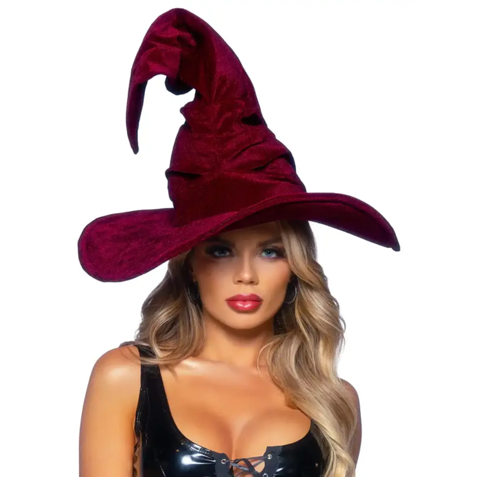 Leg Avenue Velvet Ruched Witch Hat