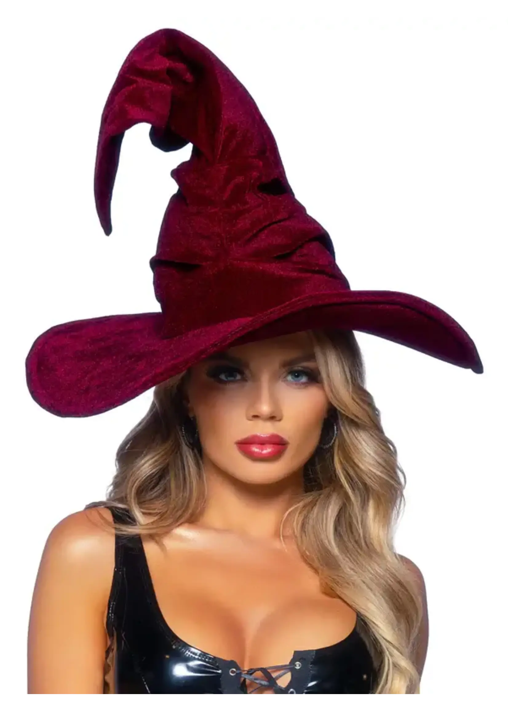 Leg Avenue Velvet Ruched Witch Hat