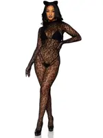 Leg Avenue Gloved Leopard Catsuit