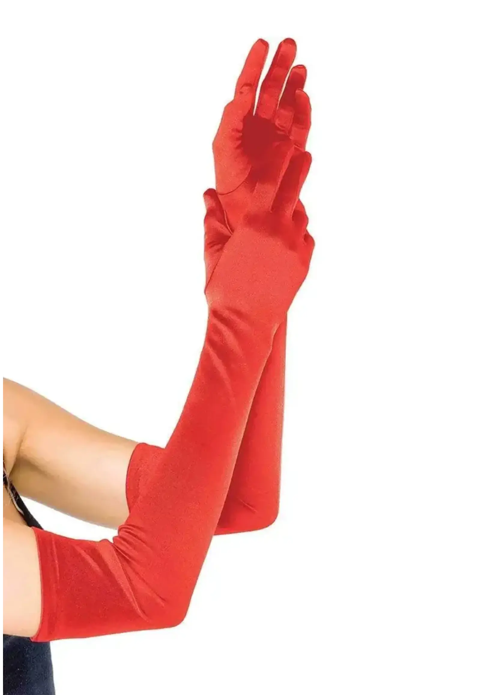 Leg Avenue Extra Long Opera Length Satin Gloves