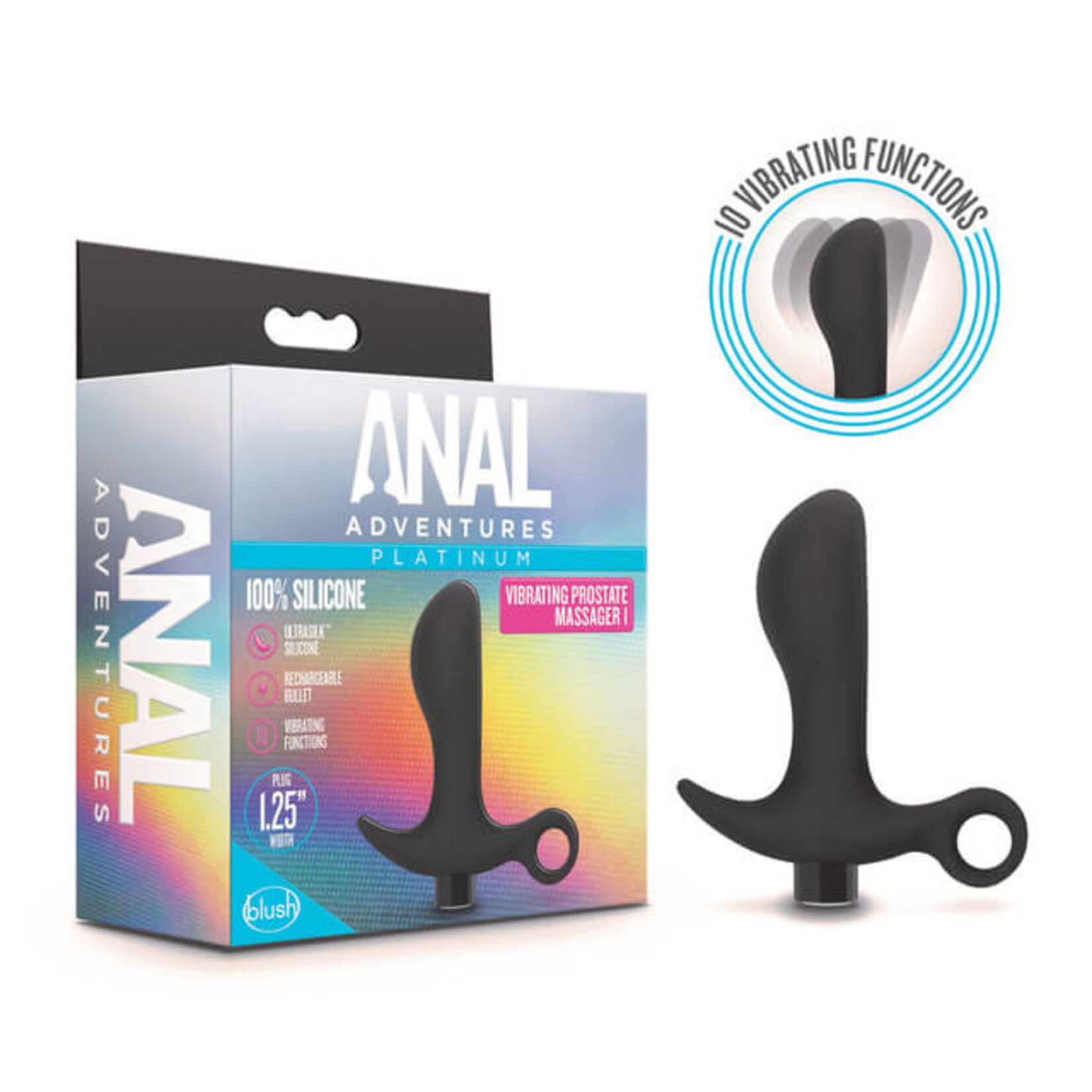 Anal Adventures Platinum Vibrating Prostate Massager 01