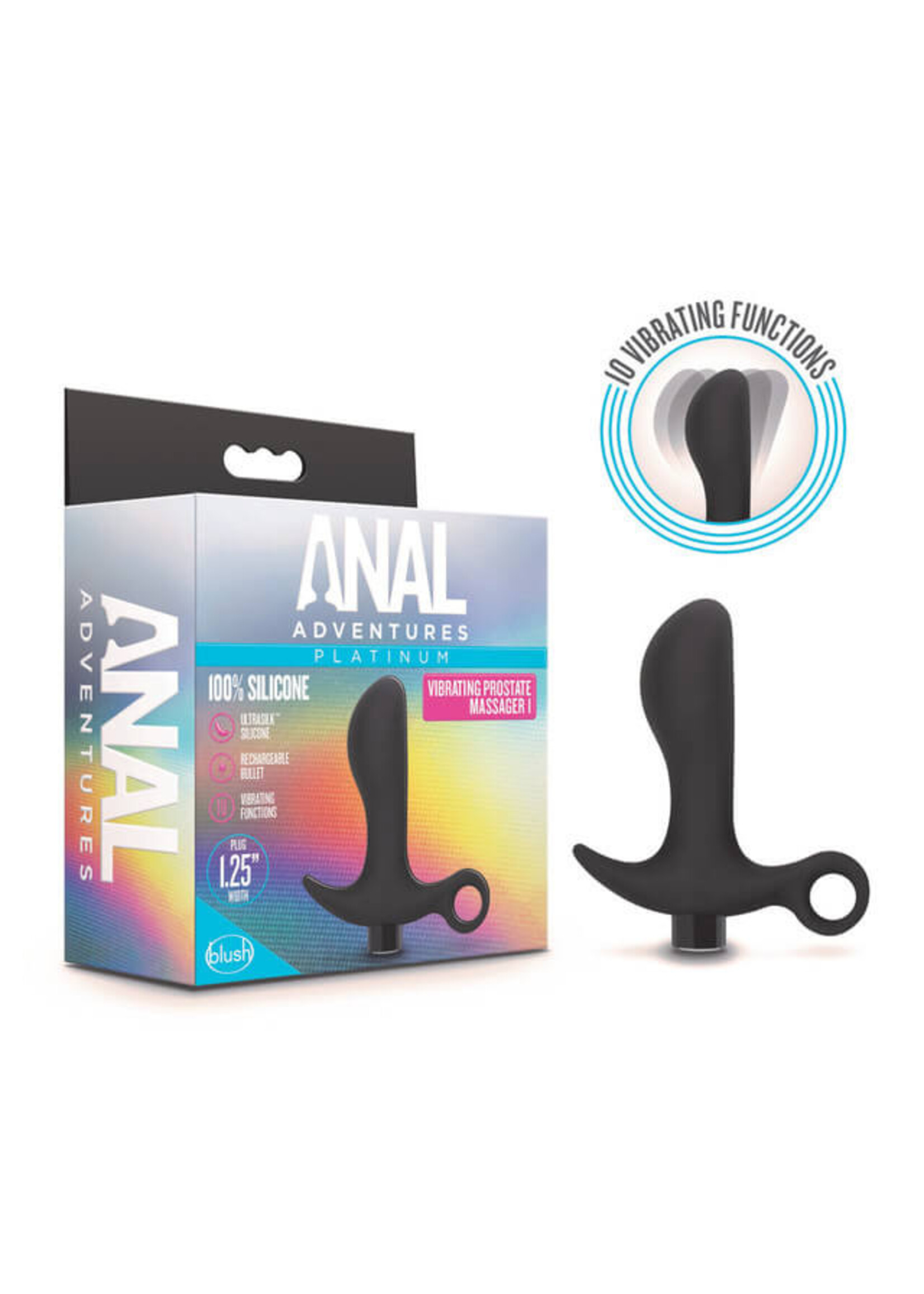 Anal Adventures Platinum Anal Adventures - Vibrating Prostate Massager 01