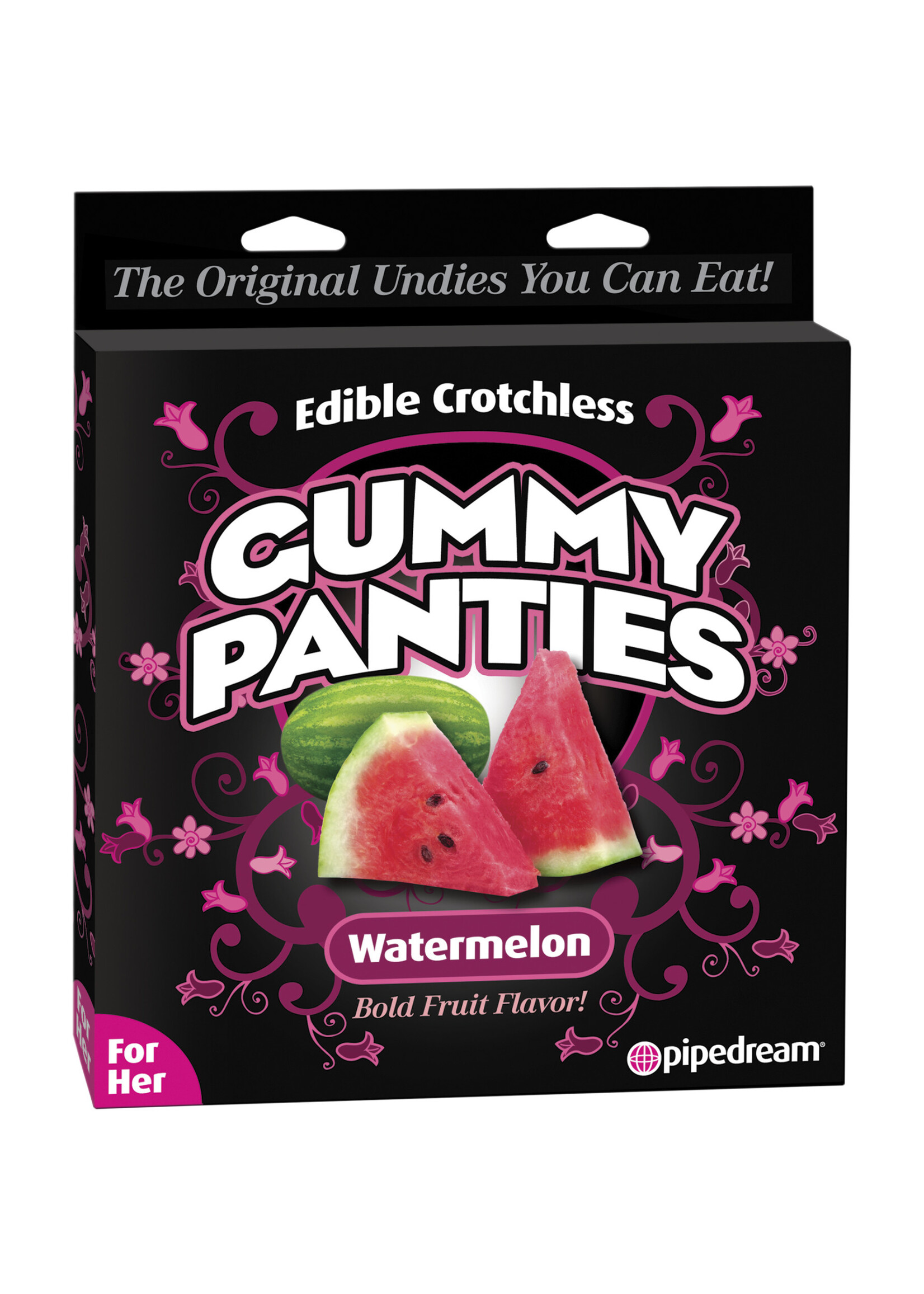 Pipedream Edible Crotchless Gummy Panties-Watermelon