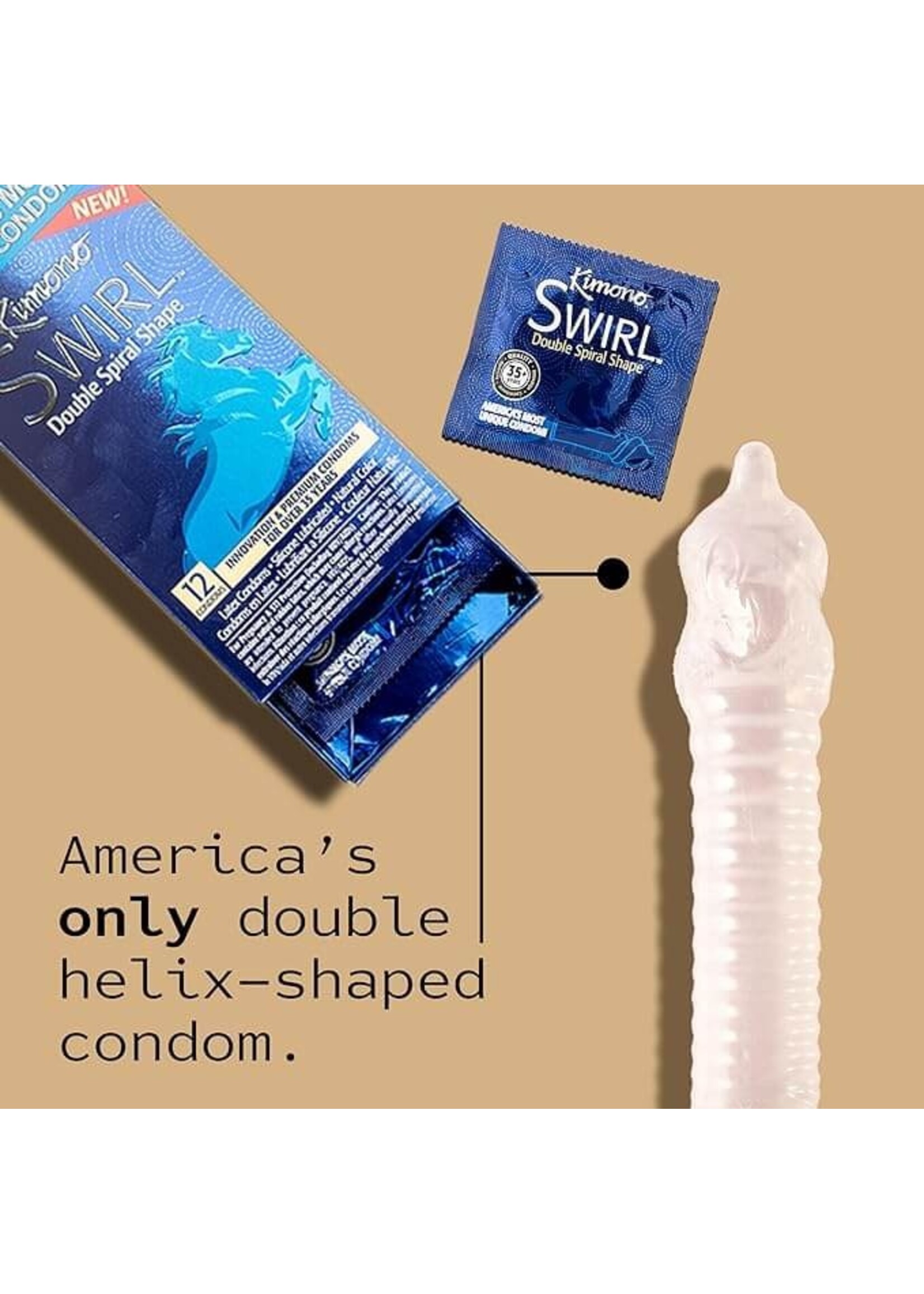 Kimono Swirl 12 Count Condoms