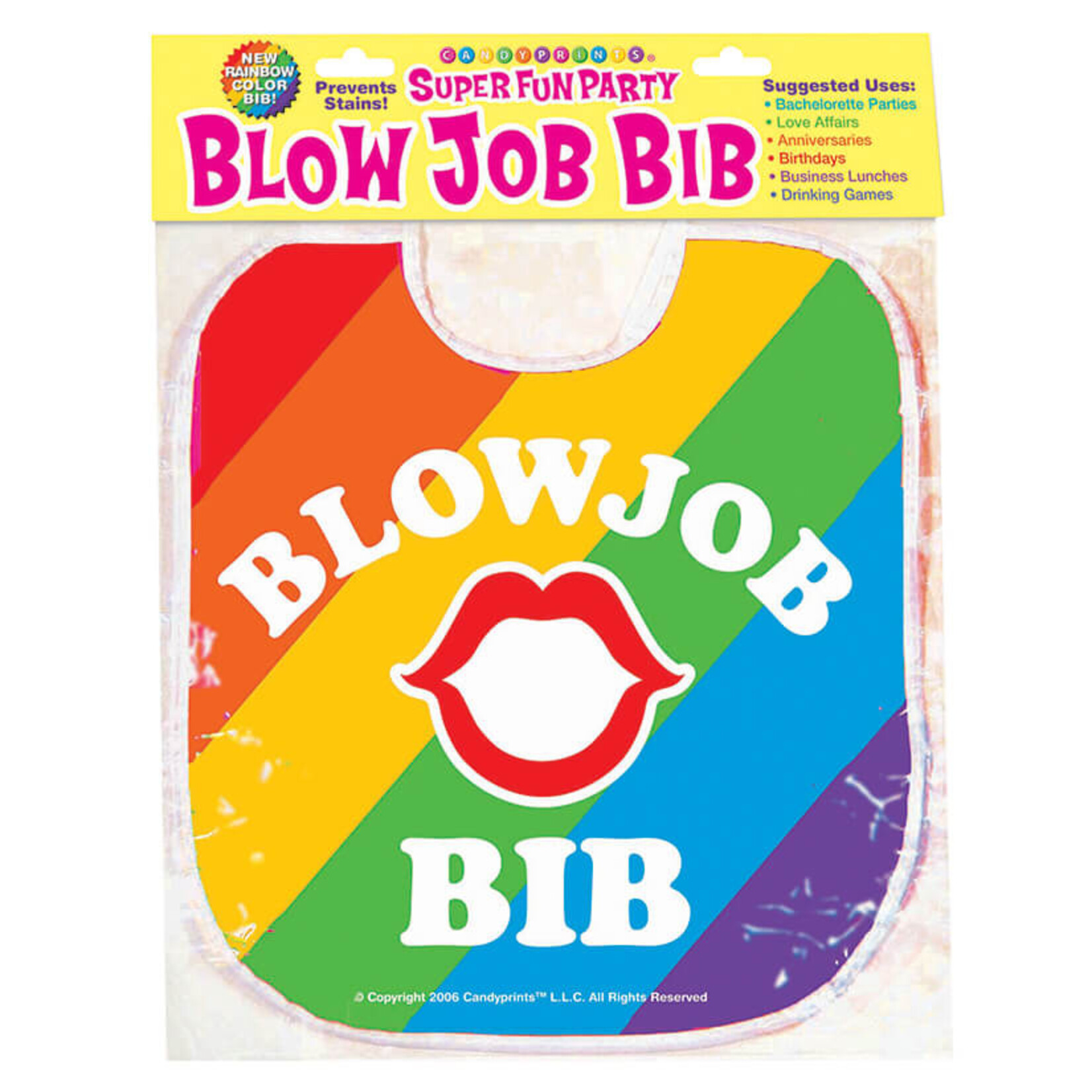 Blow Job Bib-Rainbow