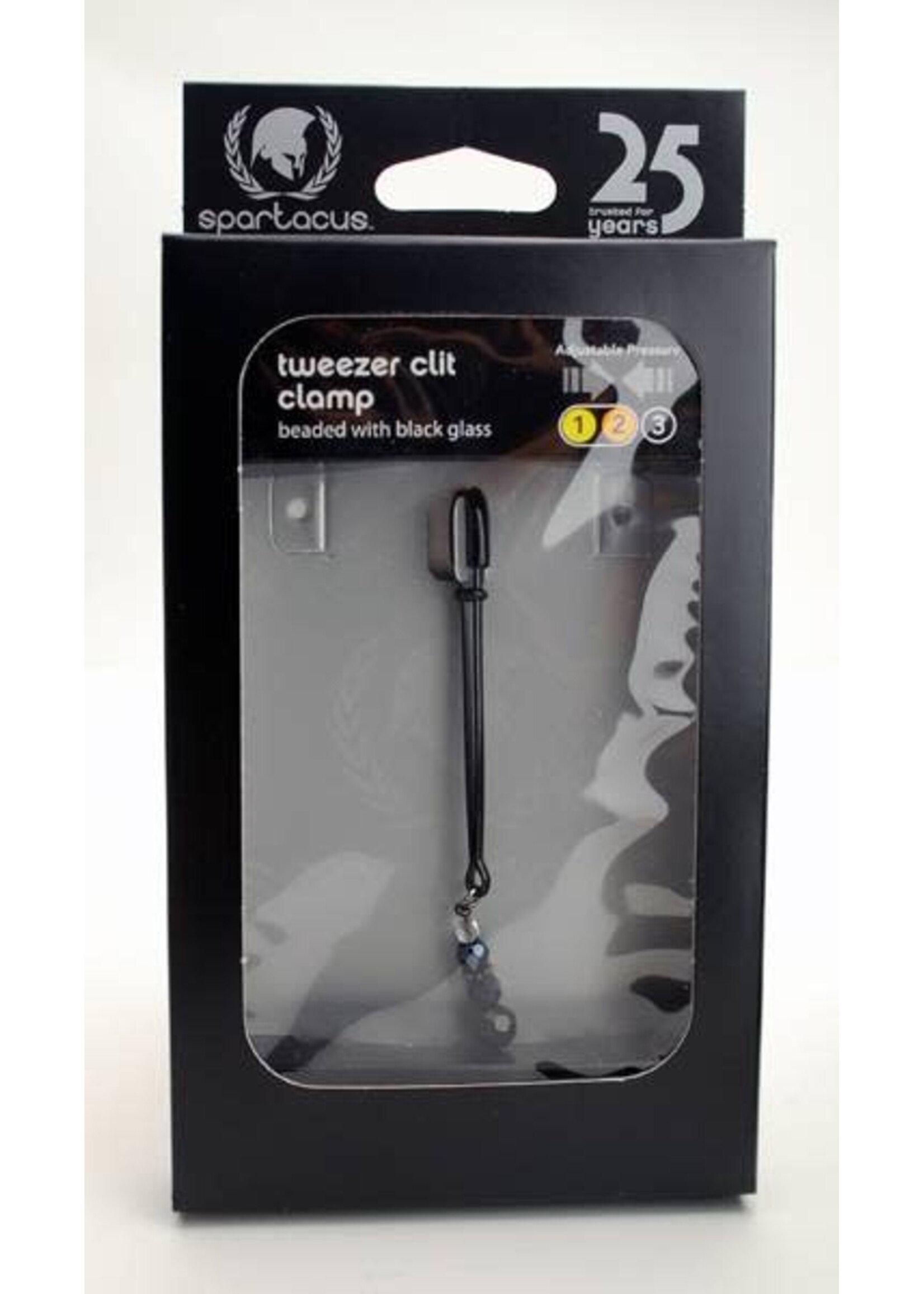Spartacus Tweezer Clit Clamp w/Black Beads