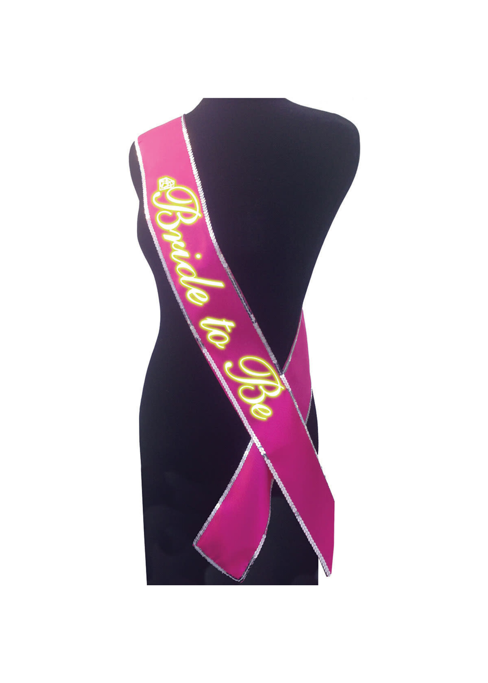 Bride to Be Glow in the Dark Sash – Hot Pink