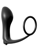 Ass-Gasm Cock Ring Vibrating Plug