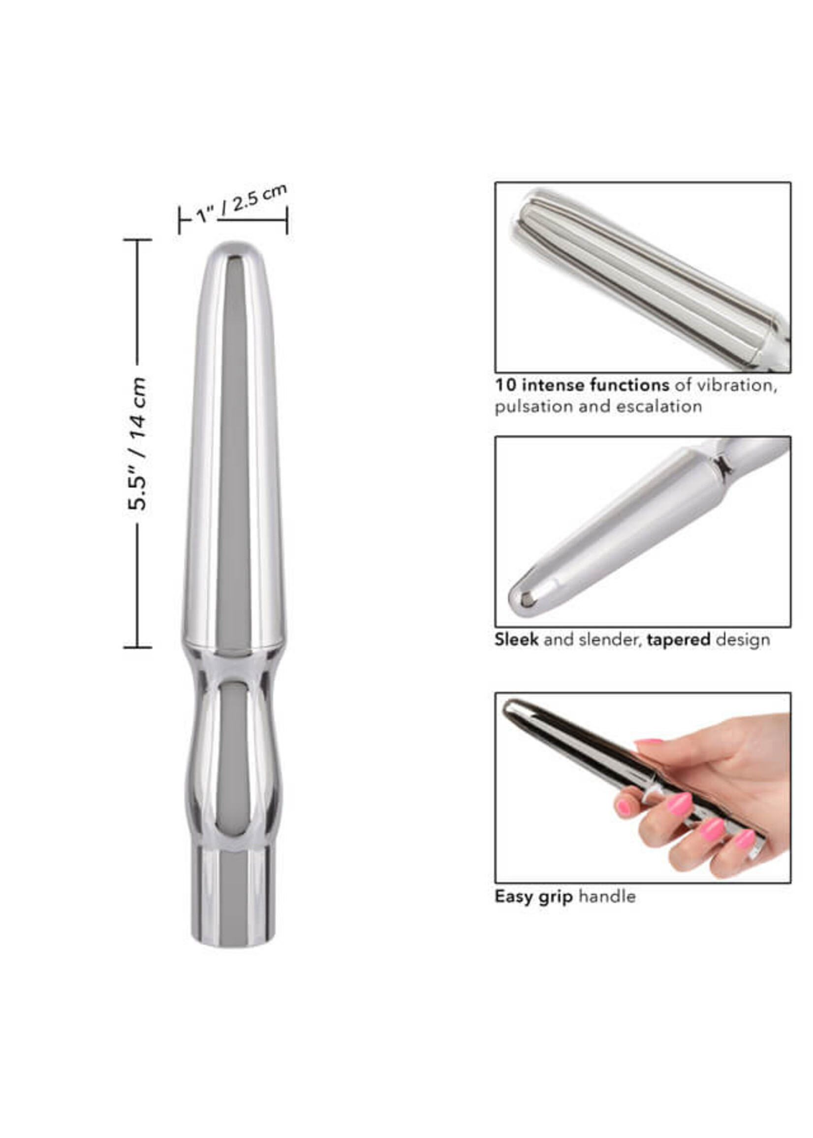 Rechargeable Anal Probe - Silver