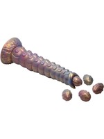 Creature Cocks Deep Invader Tentacle Ovipositor Silicone Dildo w/Eggs
