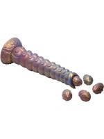 Deep Invader Tentacle Ovipositor Silicone Dildo w/Eggs