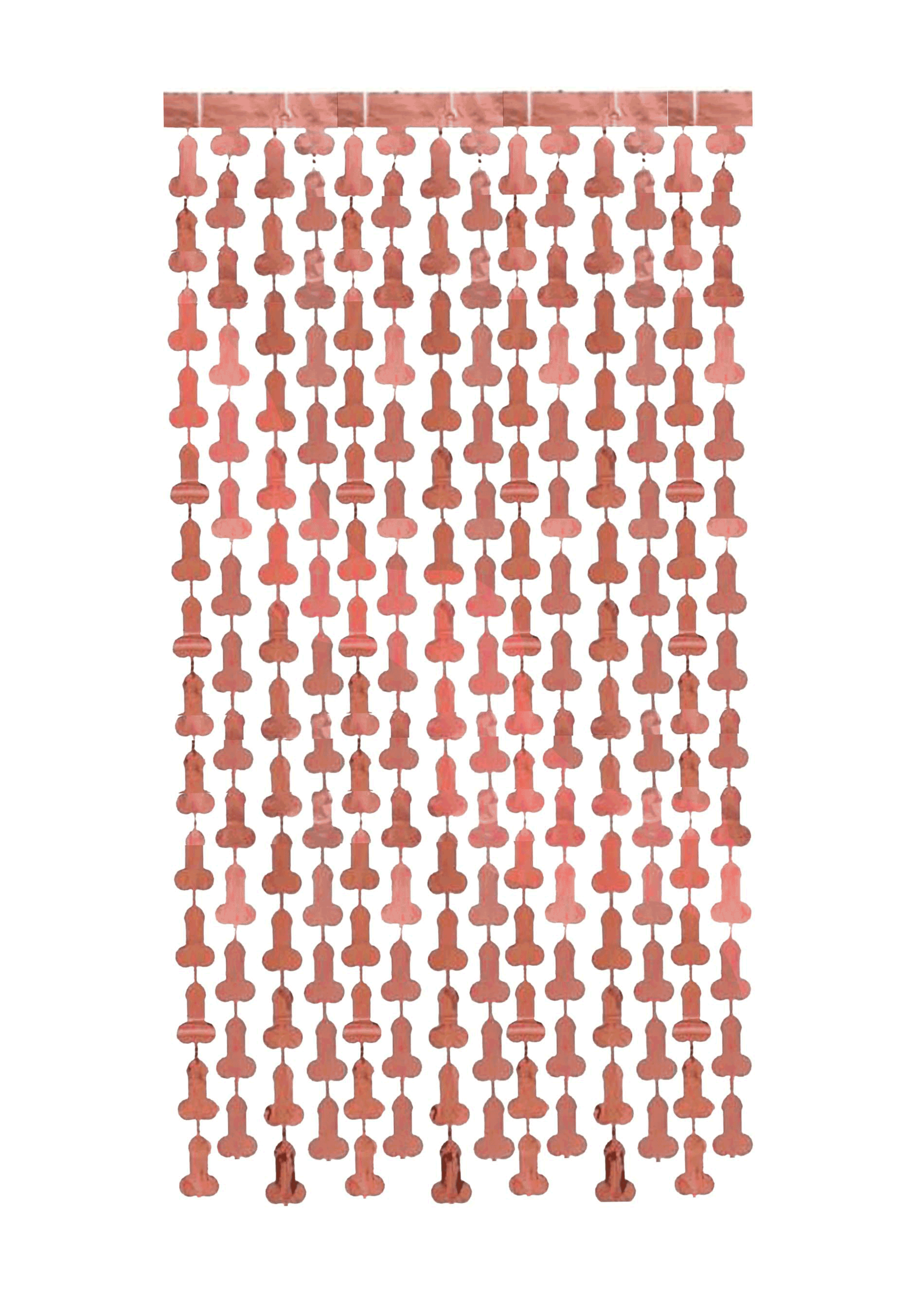 Glitterati Penis Metallic Foil Curtain Set of 2