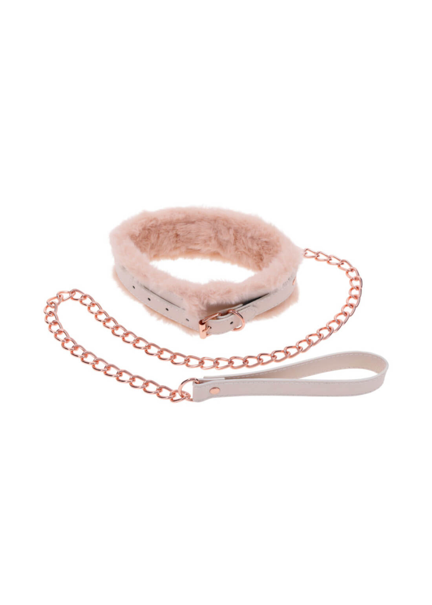 Sex & Mischief Peaches 'n CreaMe Fur Collar & Leash
