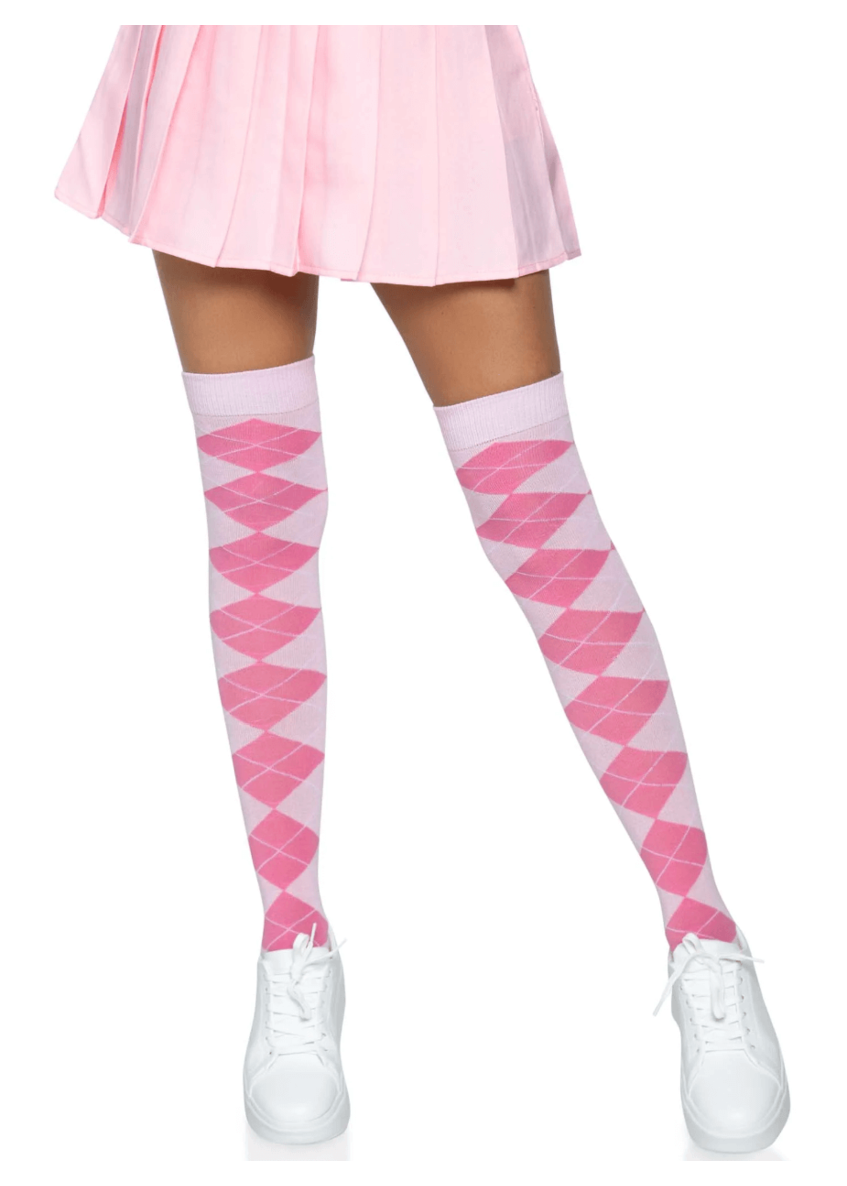 Leg Avenue  Madeline Argyle Socks- Pink