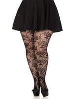 Leg Avenue Wild Rose Net Tights