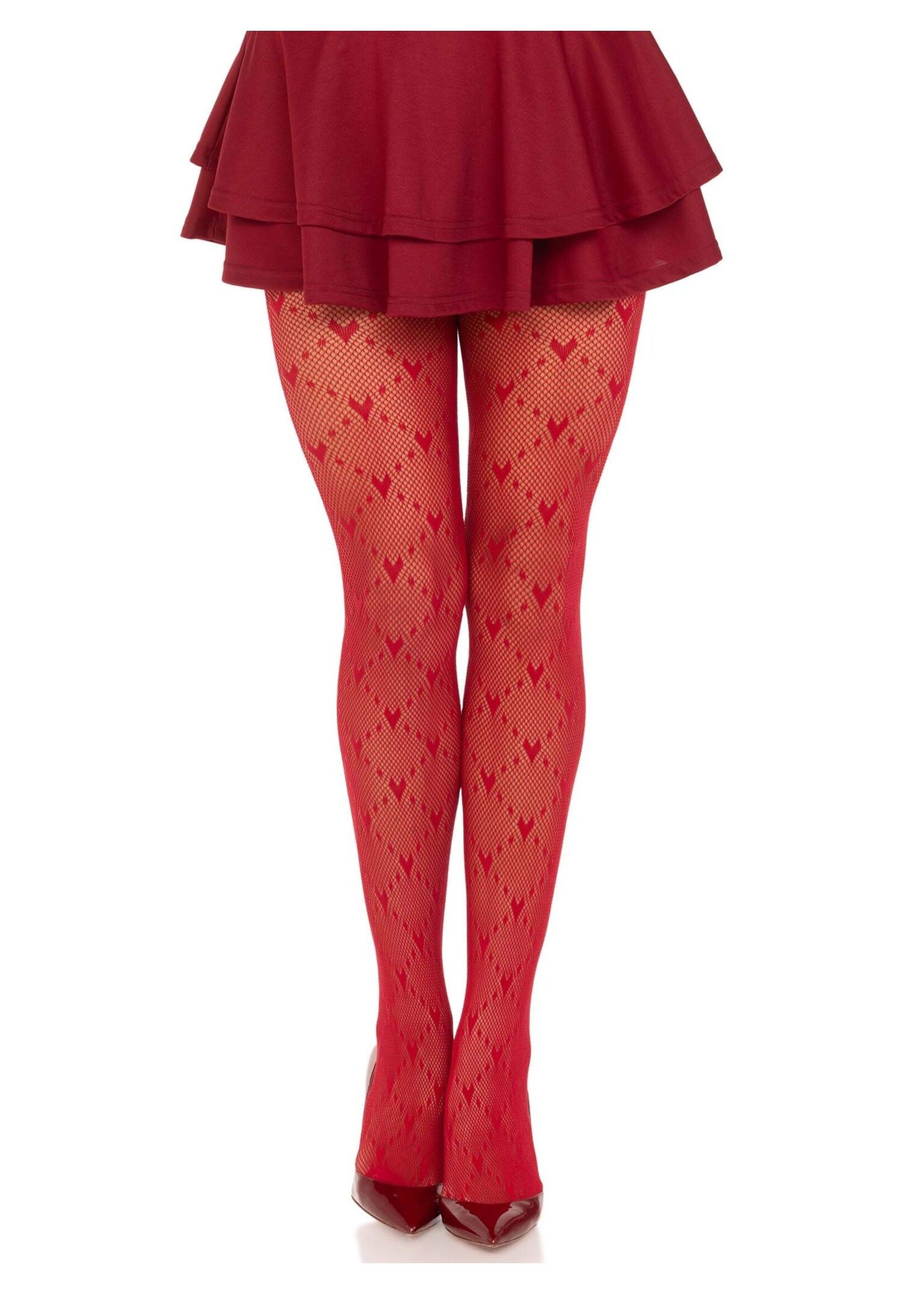 Leg Avenue Valentina Heart Net Tights