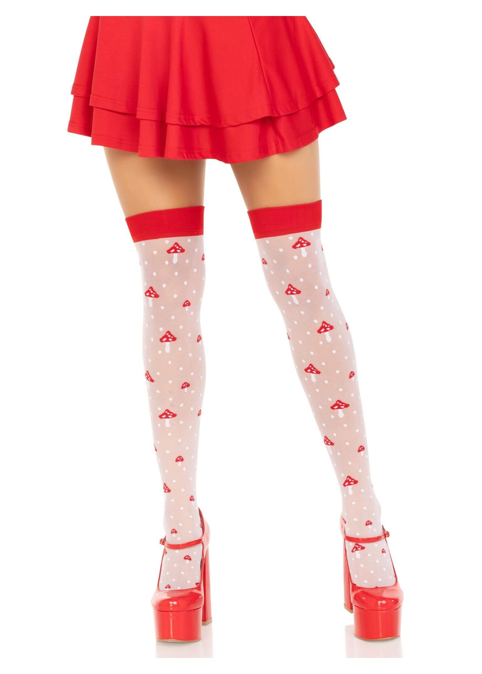 Leg Avenue Magic Mushroom Thigh Highs