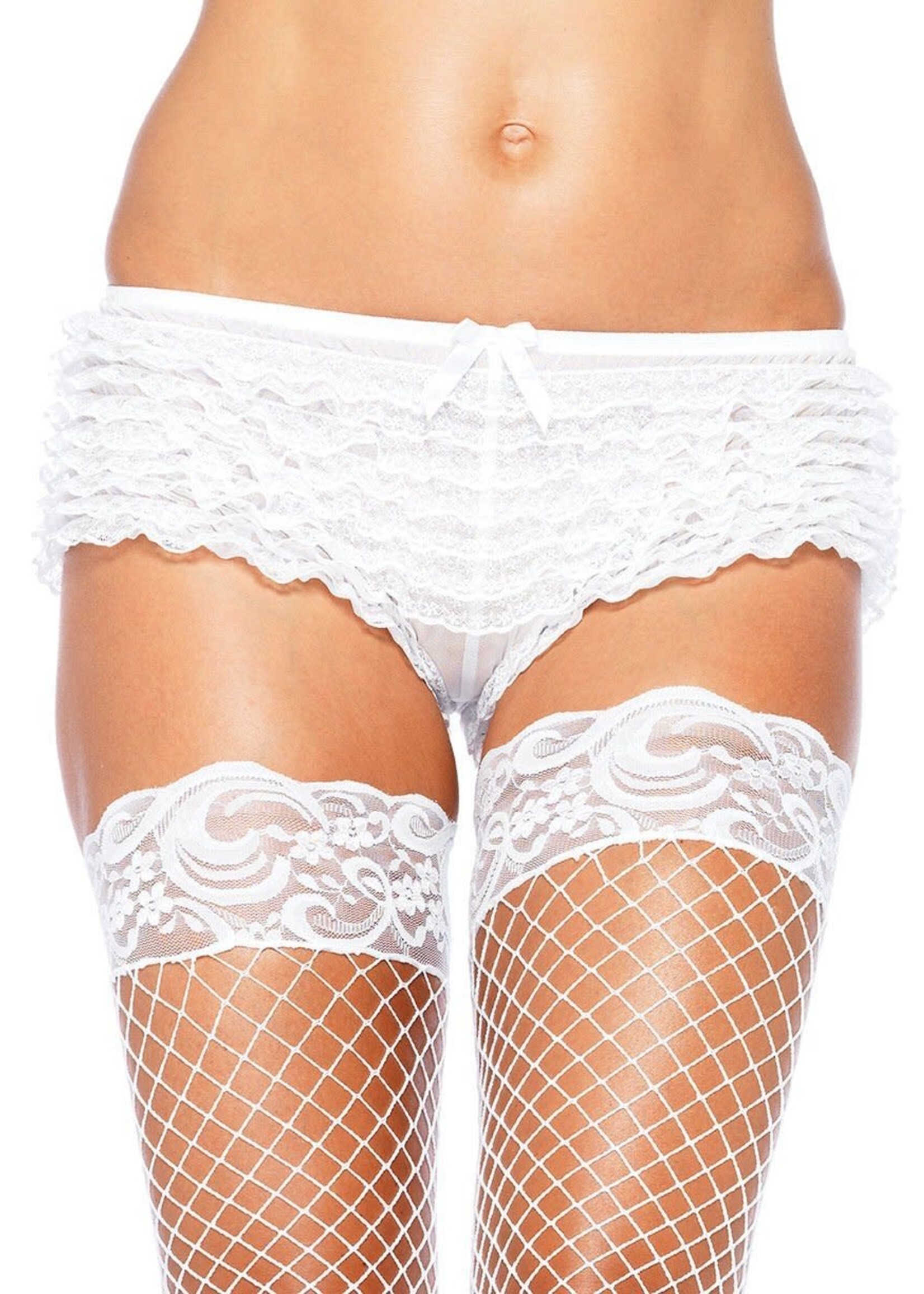 Leg Avenue Micromesh Ruffle Tanga Shorts