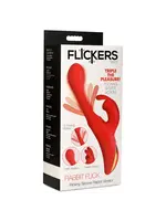 Flickers Flicking Silicone Rabbit Vibrator