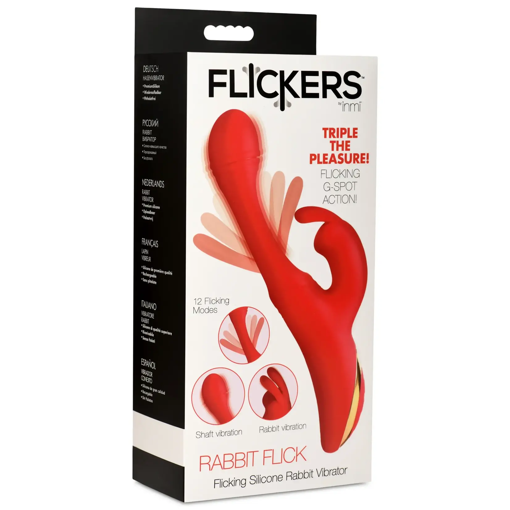Flickers Flicking Silicone Rabbit Vibrator