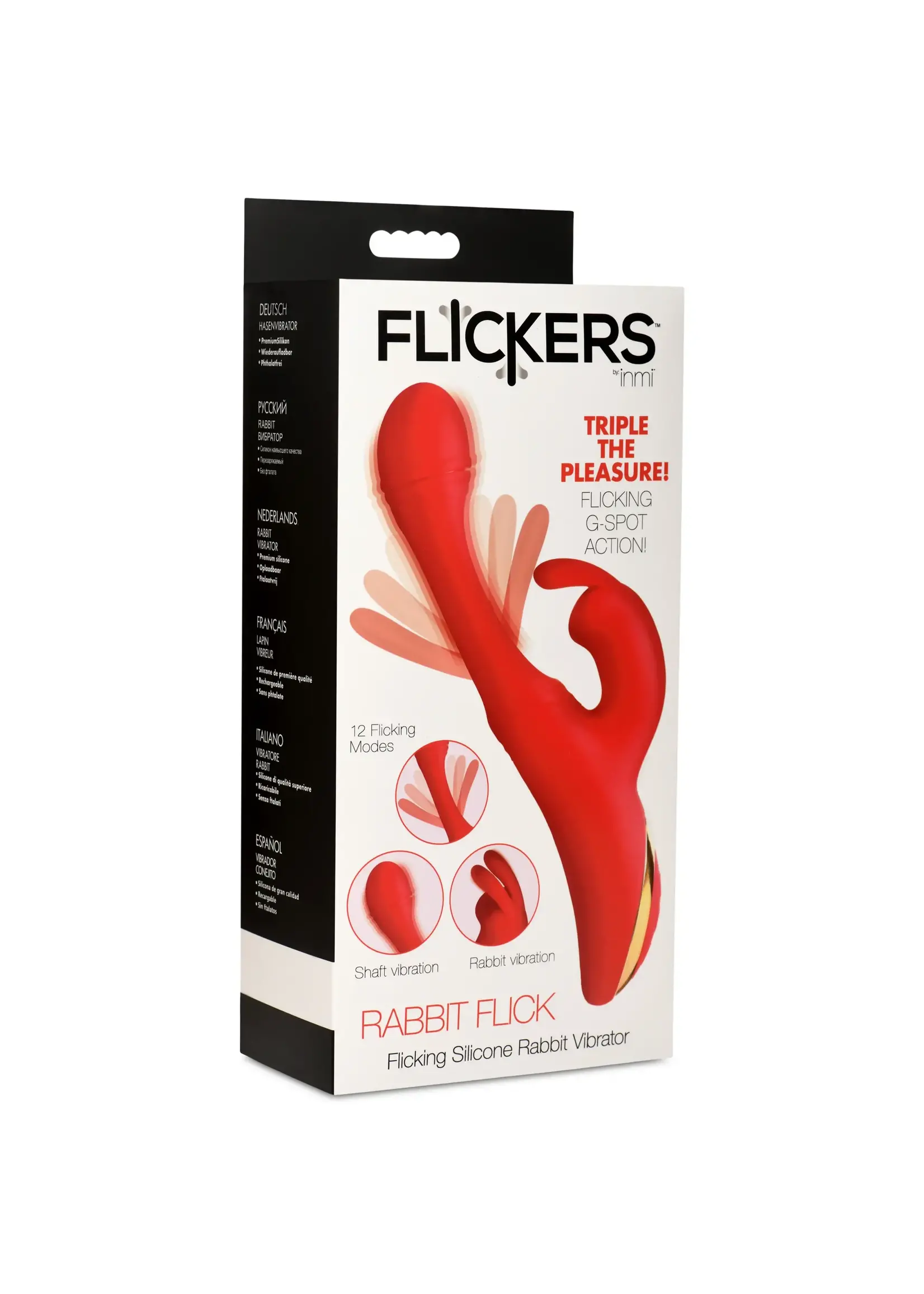 Flickers Flicking Silicone Rabbit Vibrator