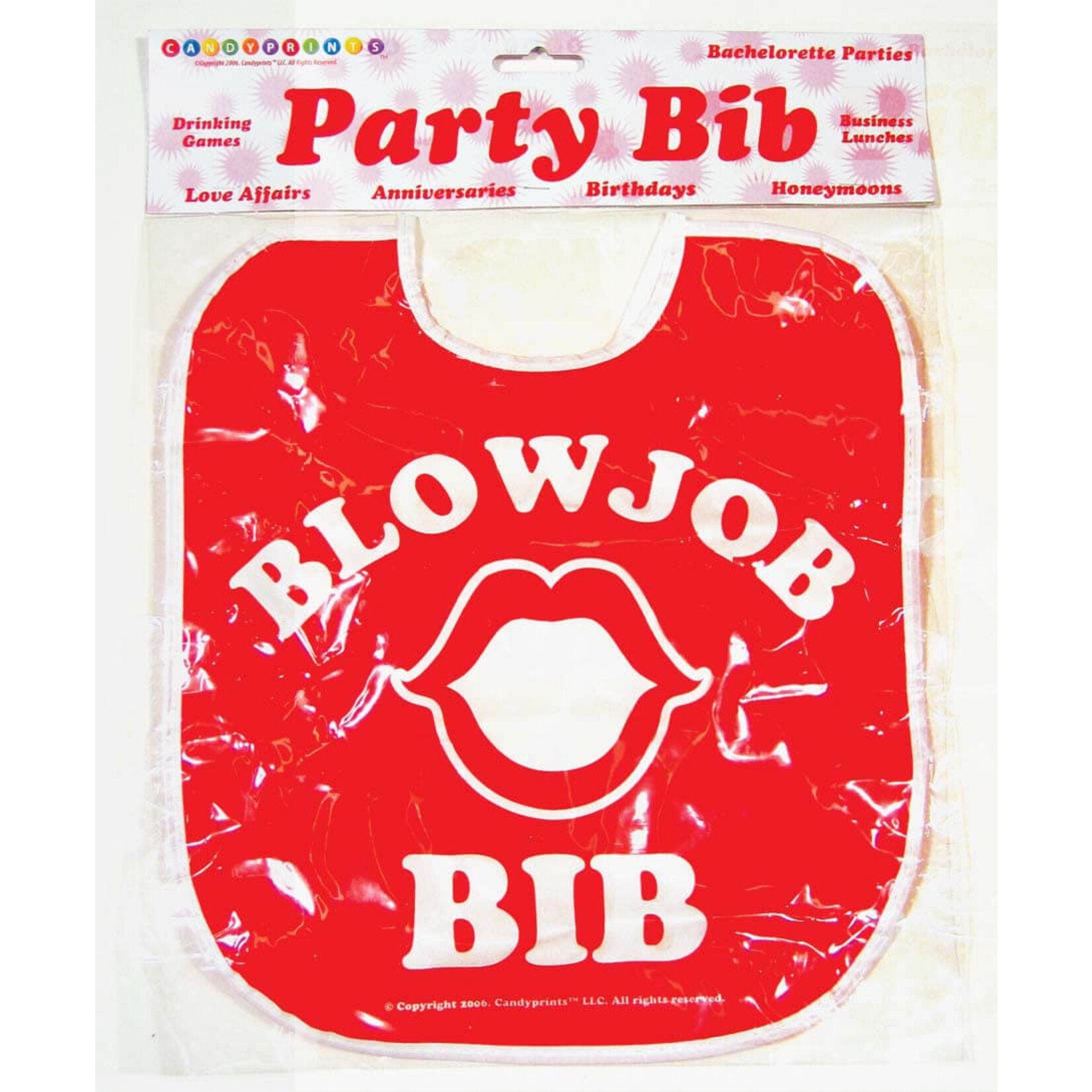 Blow Job Bib- Red