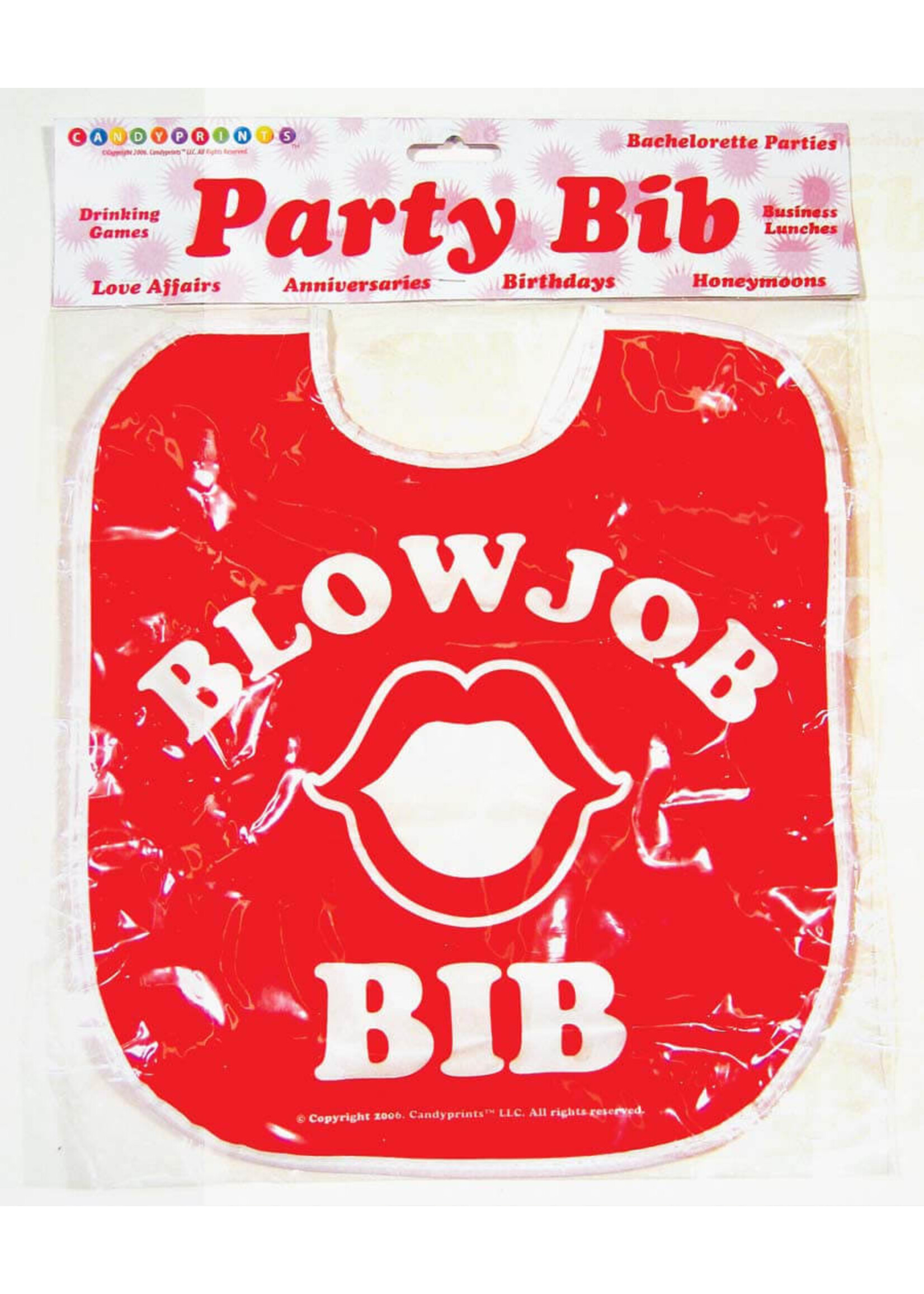 Blow Job Bib- Red