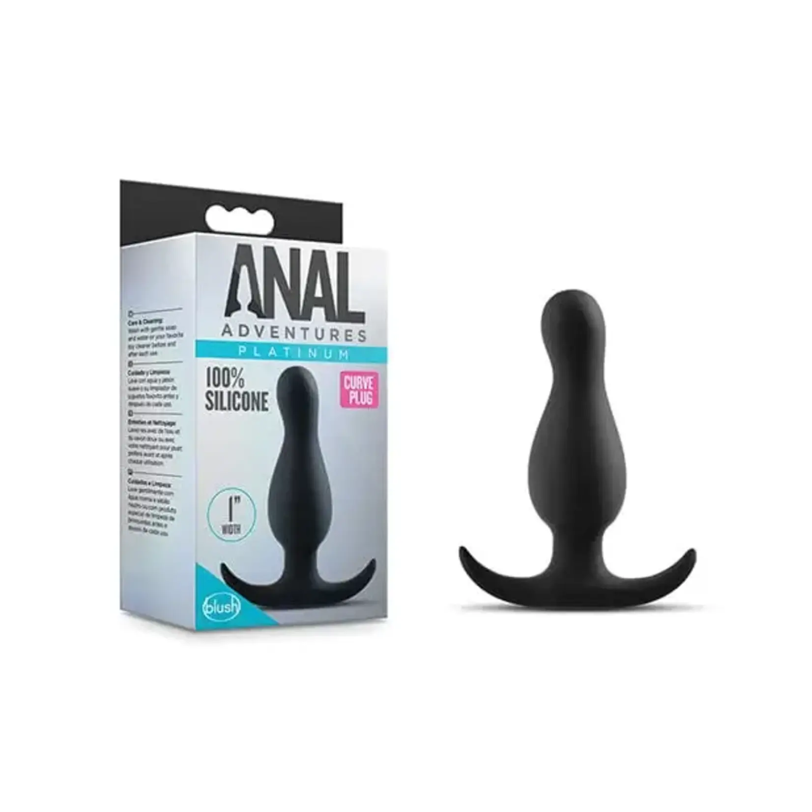 Anal Adventures Platinum Anal Adventures - Curve Plug