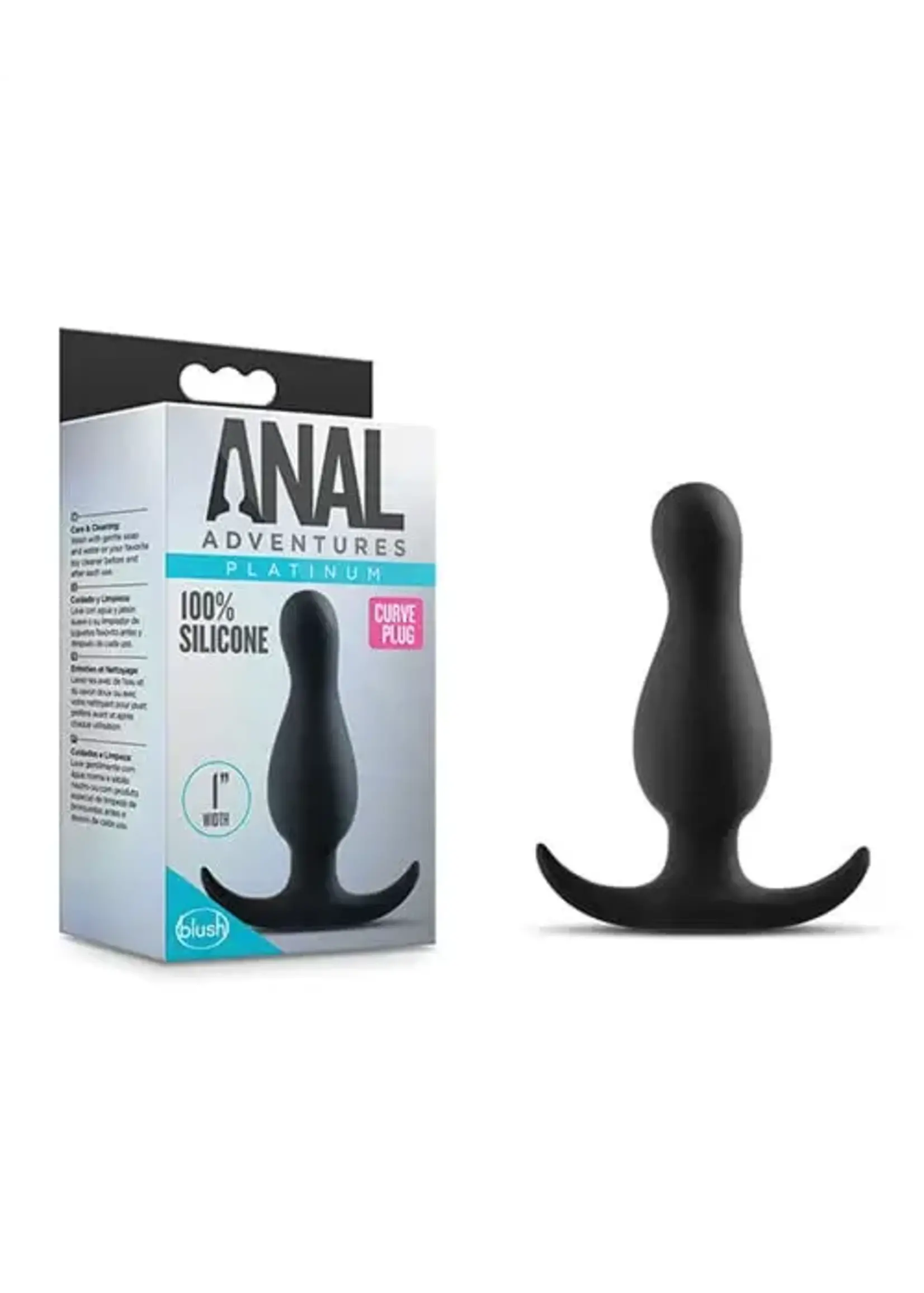 Anal Adventures Platinum Anal Adventures - Curve Plug