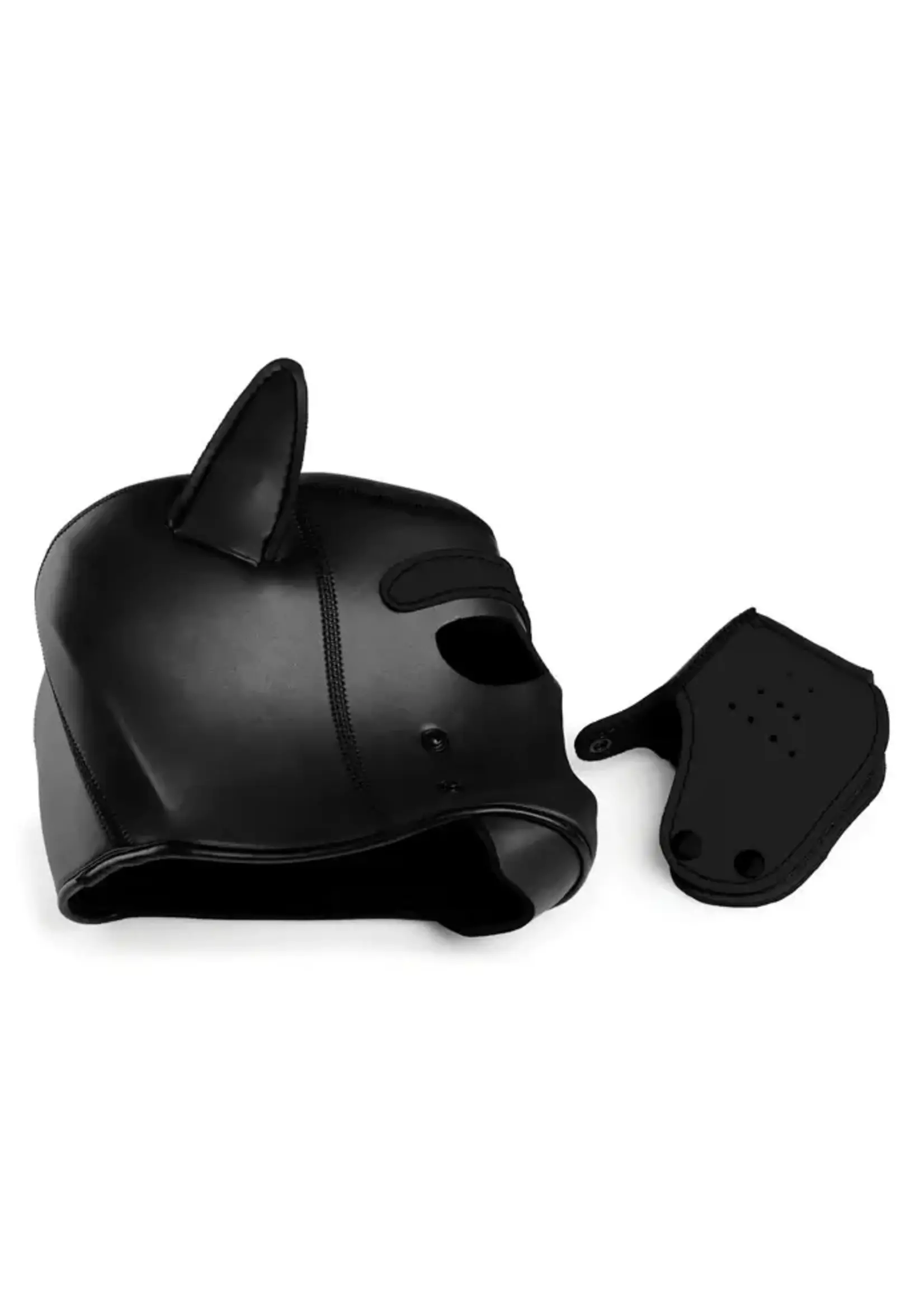 Spike Neoprene Puppy Hood - Black