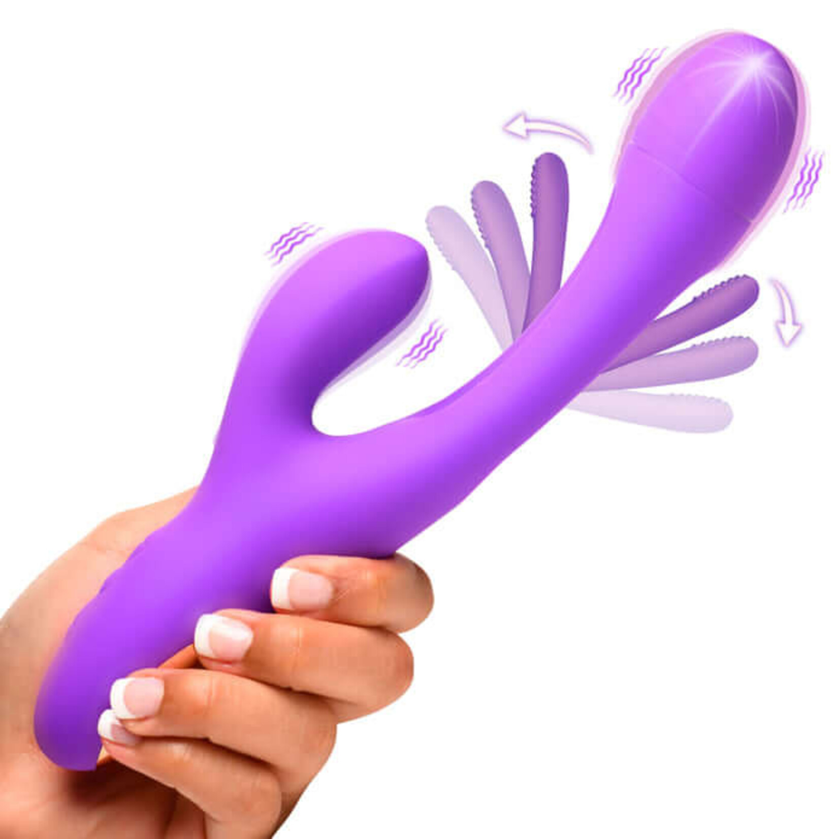 Flickers Tri-Flick Flicking Silicone Rabbit