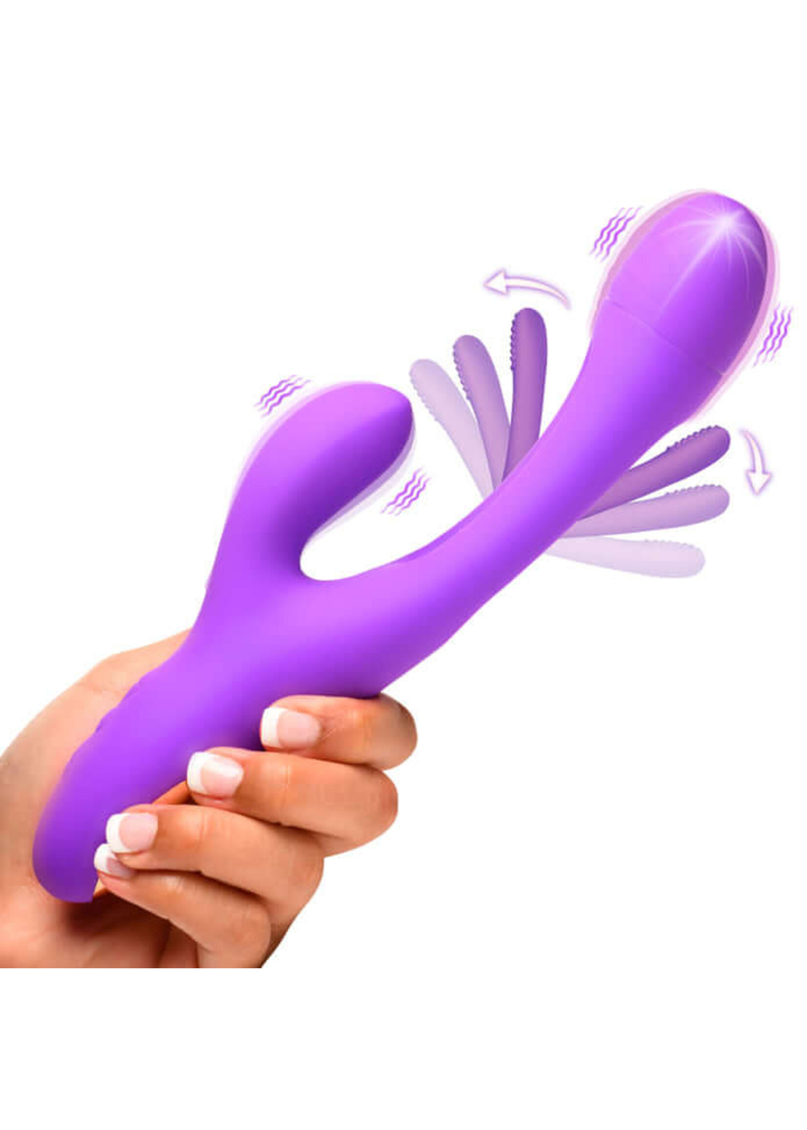 Flickers Tri-Flick Flicking Silicone Rabbit