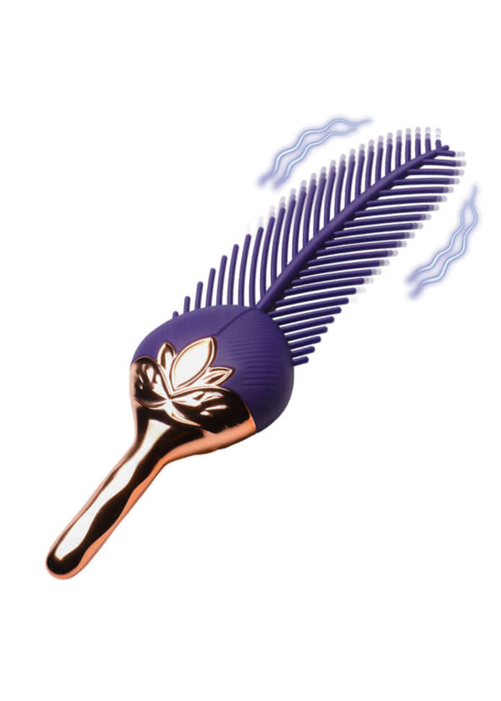 The Tickler Vibrating Silicone Feather Tickler
