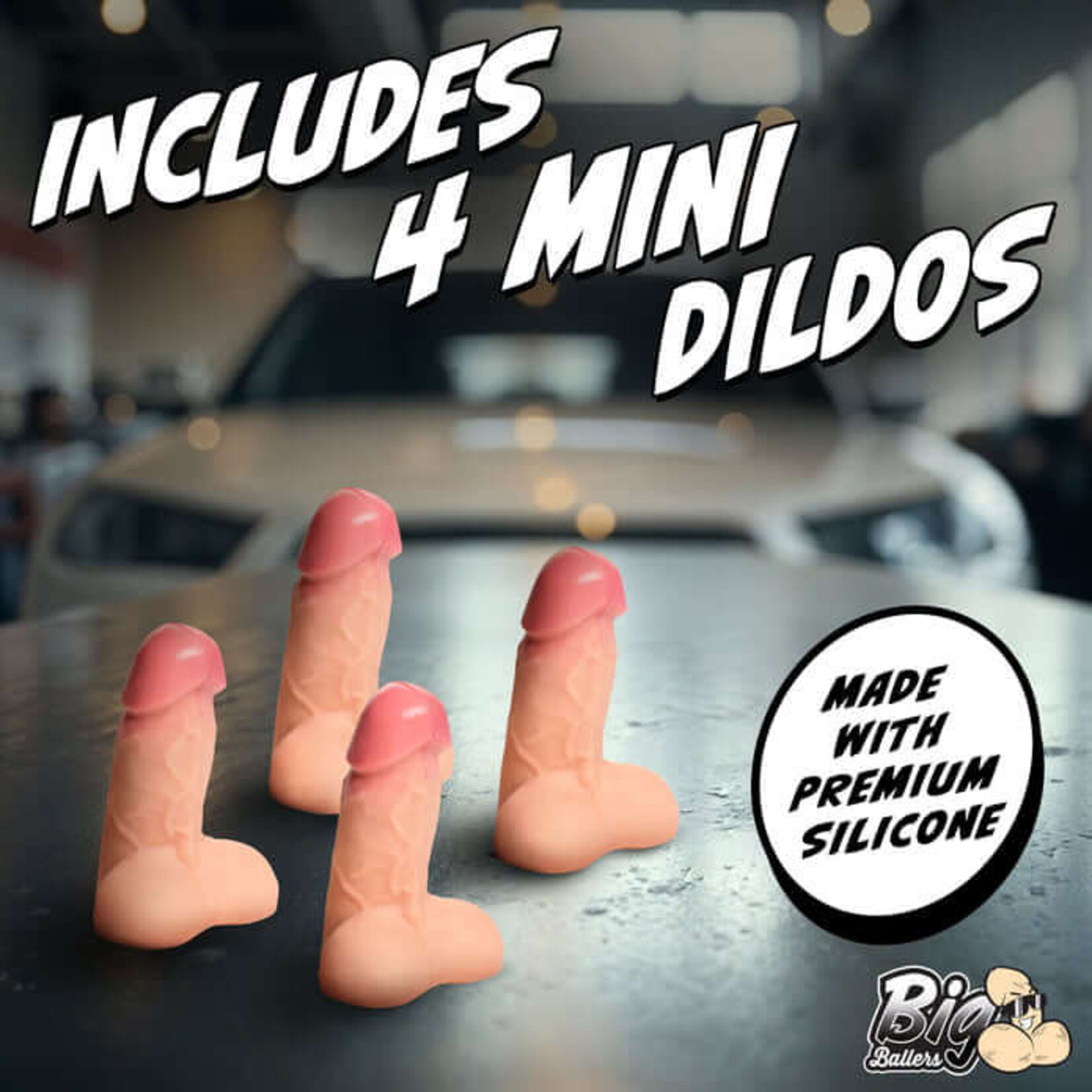 Big Ballers Snap-On Peckers - 4 Pack