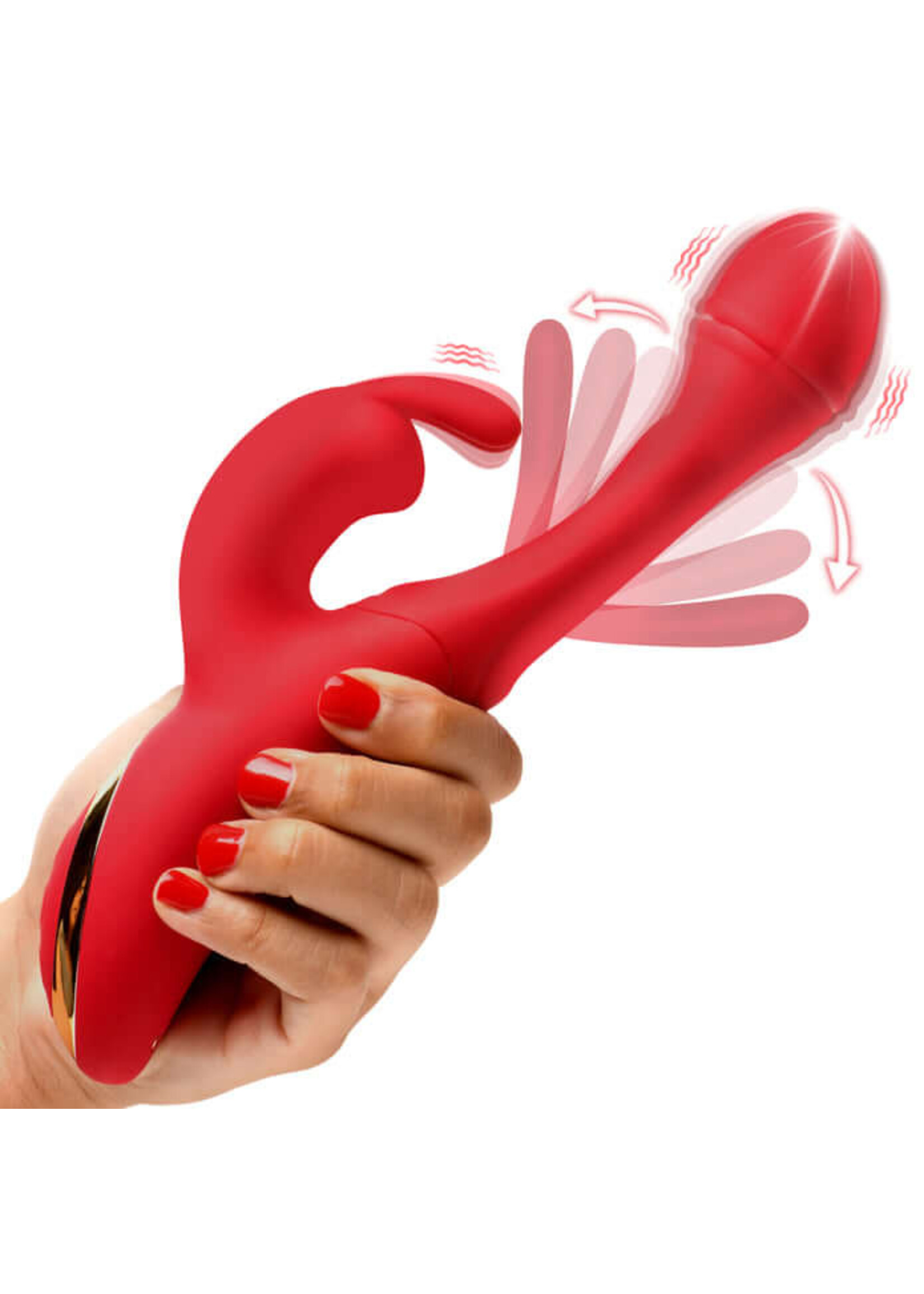 Flickers Flicking Silicone Rabbit Vibrator