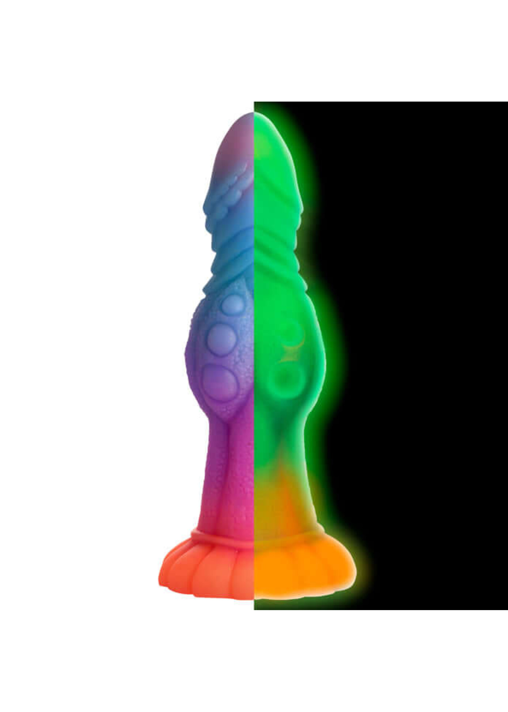 Creature Cocks Galactic Cock Alien Creature Glow-In-The-Dark Silicone Dildo